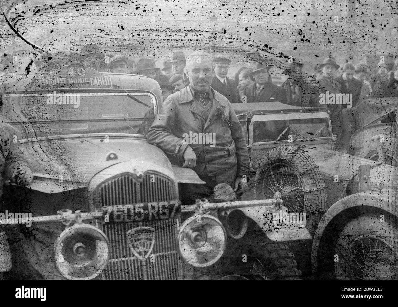 G de Lavalette , pilote de rallye Monte Carlo . 22 janvier 1935 Banque D'Images