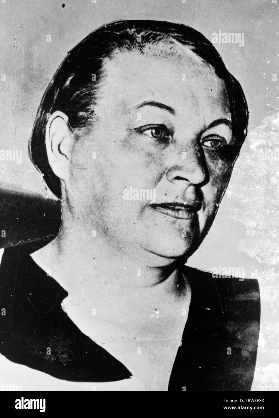Première femme à être pendue en Ontario . Mme Elizabeth Tilford, condamnée à mort pour avoir empoisonné son mari à l'arsenic . 27 décembre 1935 Banque D'Images