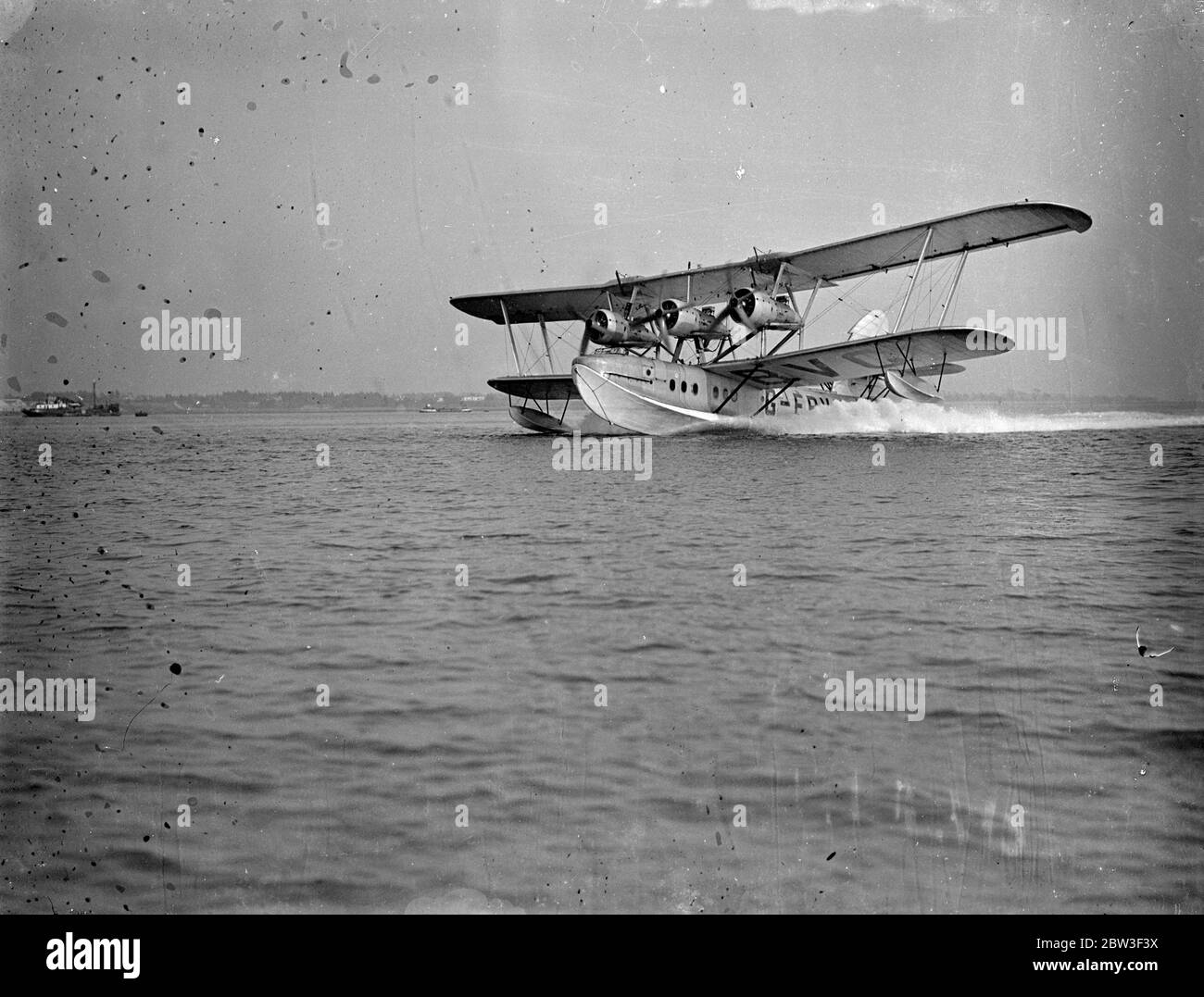 Court S.8 Calcutta ( G-EBVG ) '' ville d'Alexandrie de la Imperial Airways . Banque D'Images