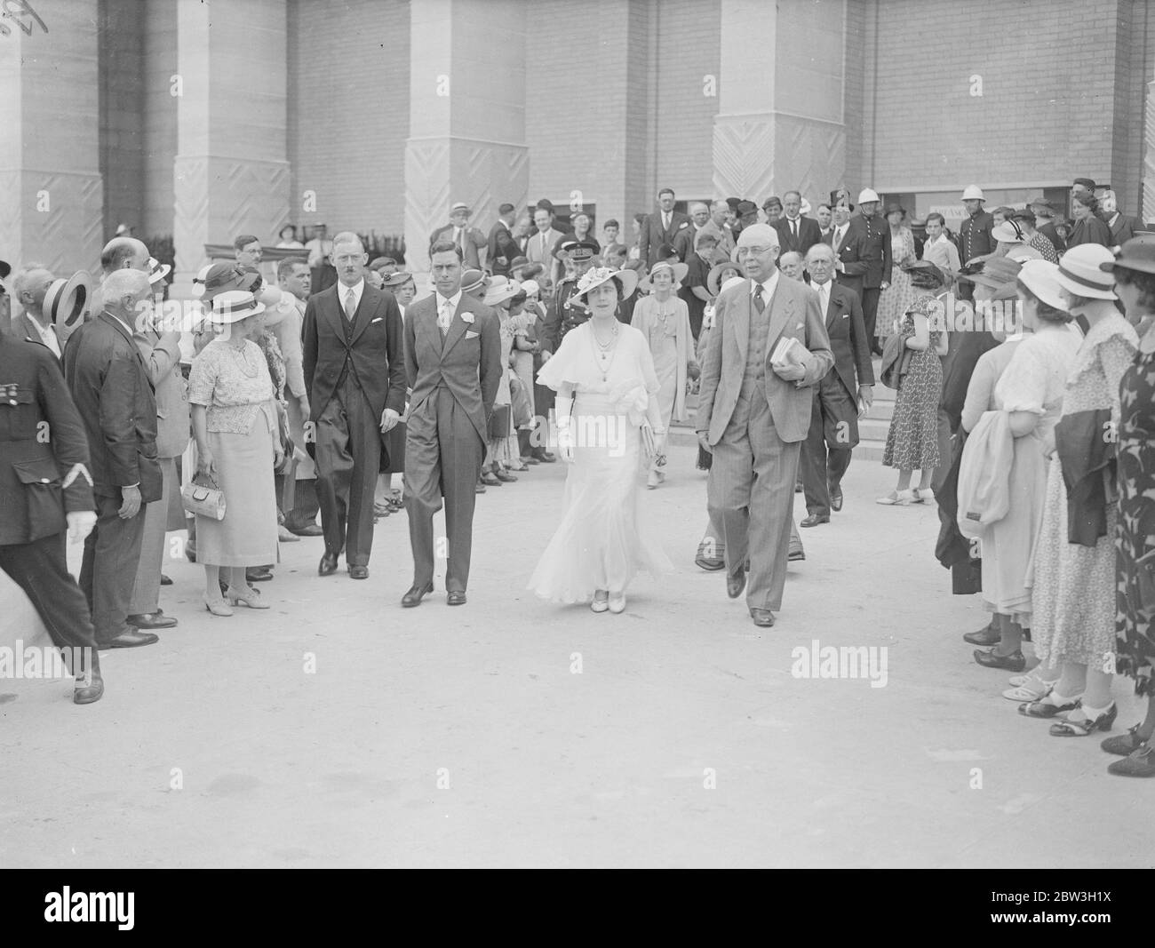 Duke et Duchesse de York à Bruxelles pour la semaine britannique . 1er juillet 1935 Banque D'Images