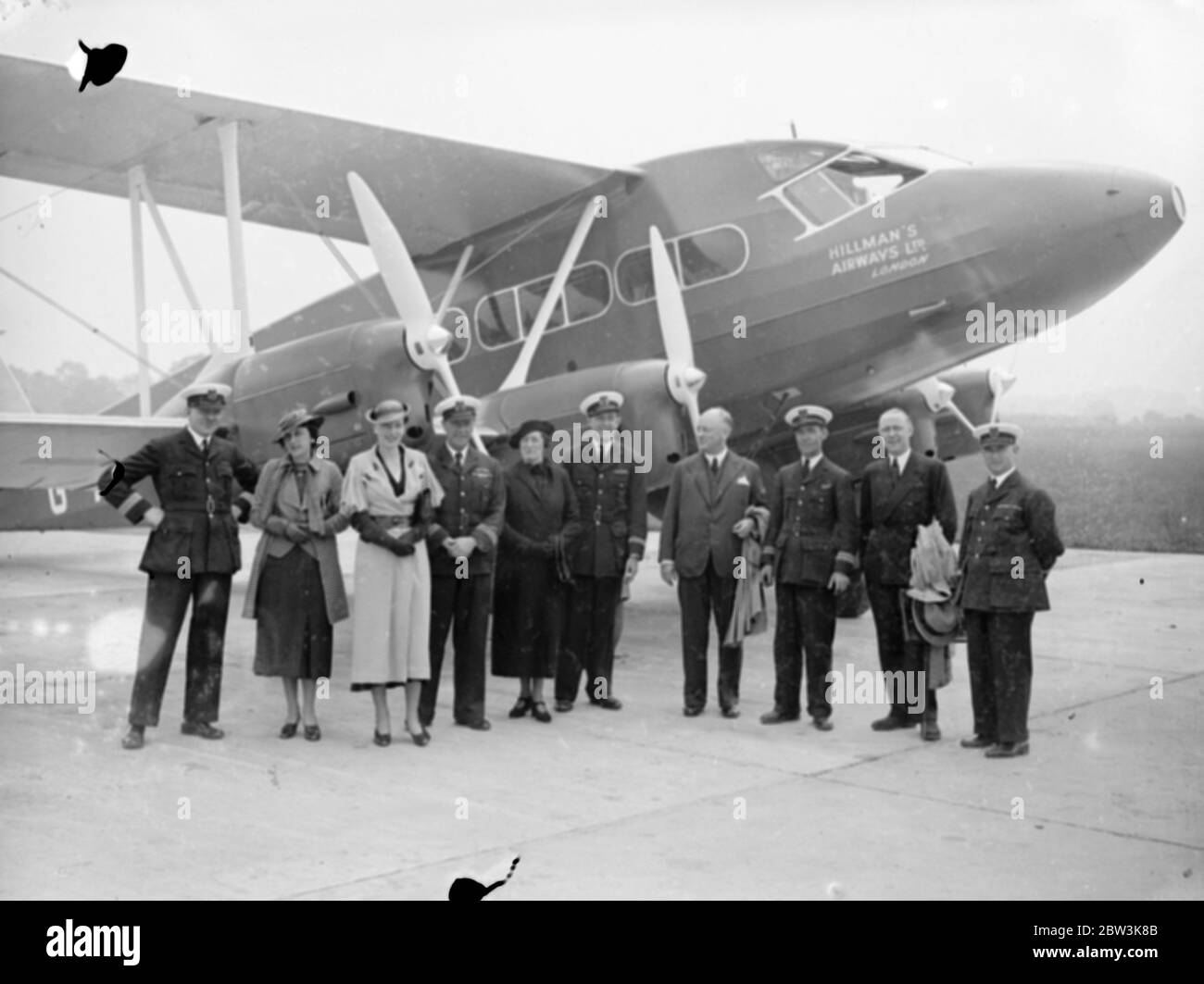 A Hillmans Airway de Havilland D.H. 86B . 21 juin 1935 Banque D'Images