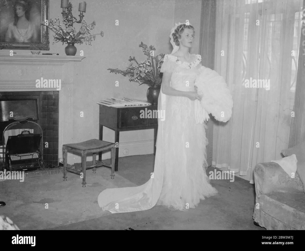 Mlle Florence Candler Cobb Debutante . 27 juin 1935 Banque D'Images