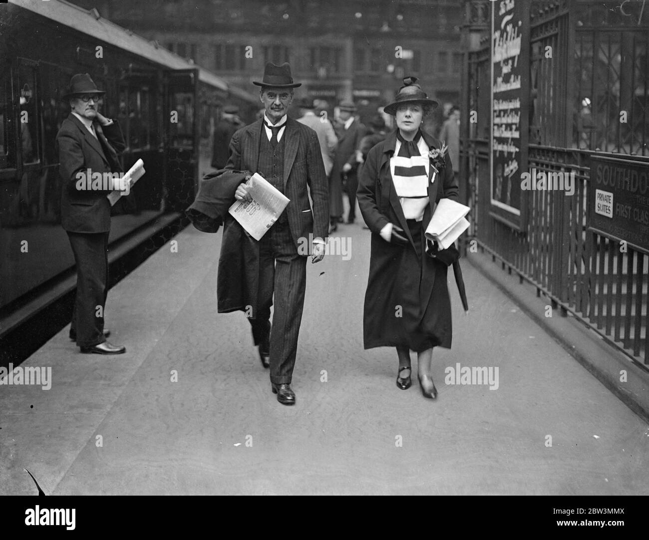 M. et Mme Neville Chamberlain . 1936 Banque D'Images