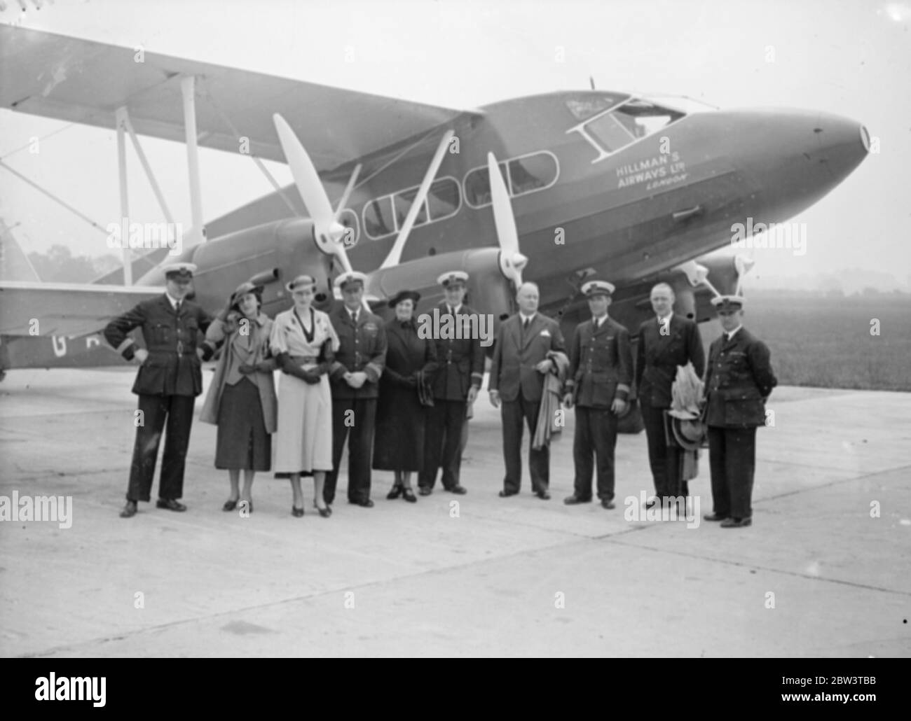 A Hillmans Airway de Havilland D.H. 86B . 21 juin 1935 Banque D'Images