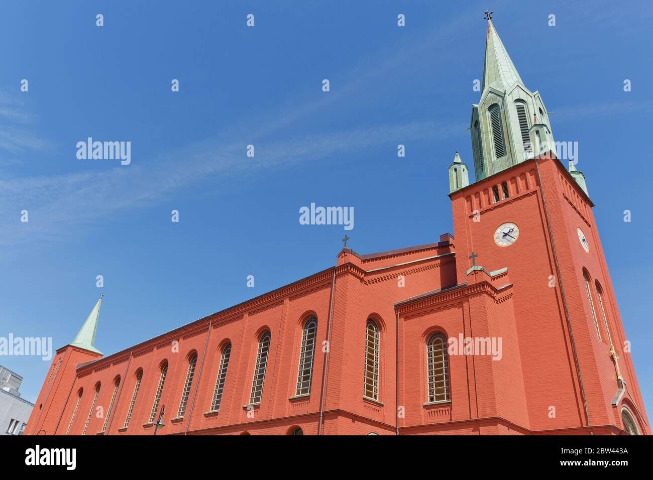 Église Saint-Petri ou Église Saint-Petri Kirke est une église paroissiale de Stavanger, en Norvège. Banque D'Images