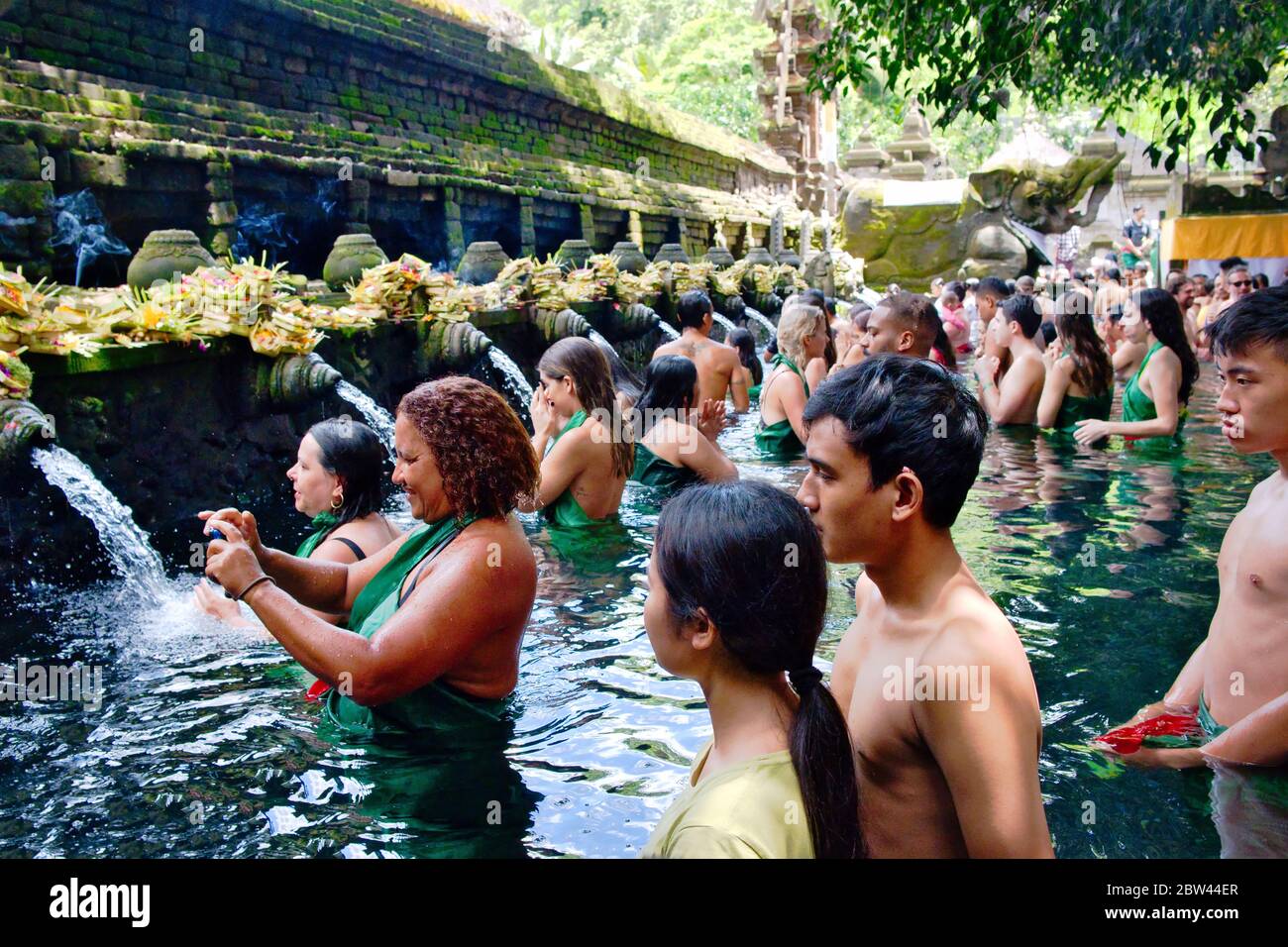 Saint temple d'eau de source à Bali, Indonésie. (Indonésien : Pura Tirta Empul) est un temple d'eau hindou balinais Banque D'Images