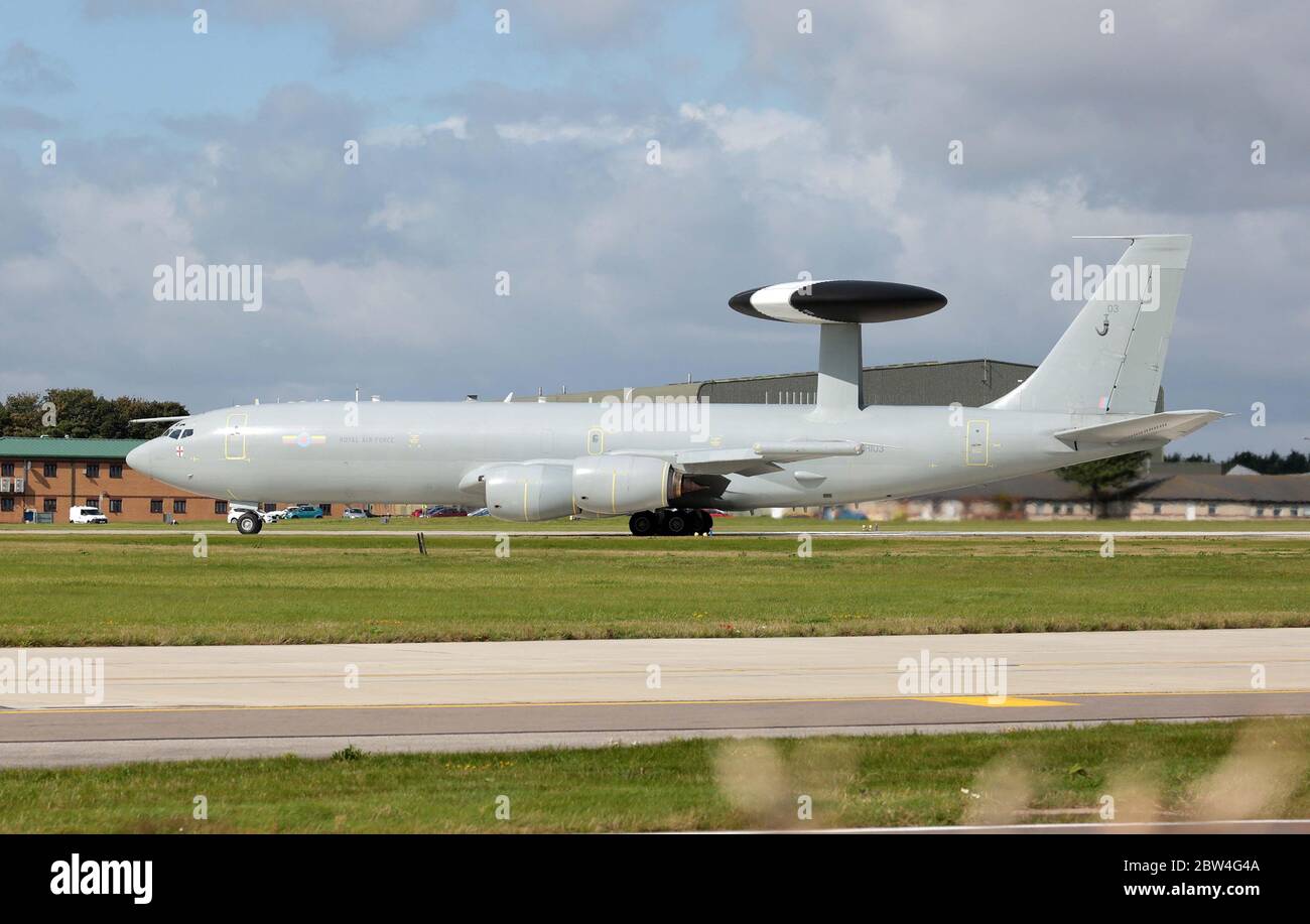 Boeing E-3D Sentry, ZH103/03, du 23 Sqn, Royal Air Force à RAF Waddington pendant Excercise Cobra Warrior, Waddington, Royaume-Uni, 4 septembre 2 Banque D'Images