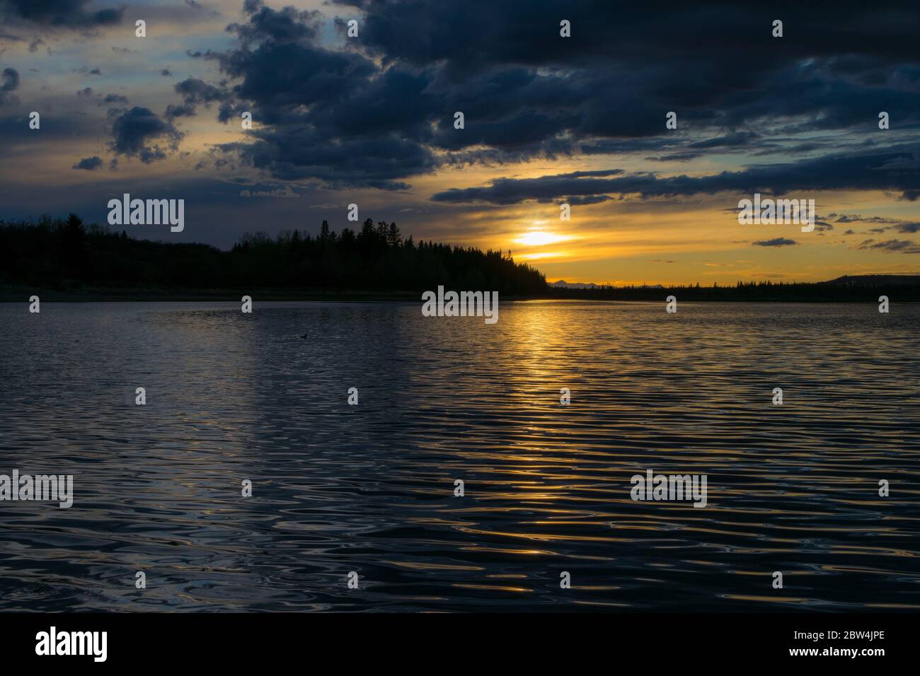 Début de soirée coucher du soleil Banque D'Images