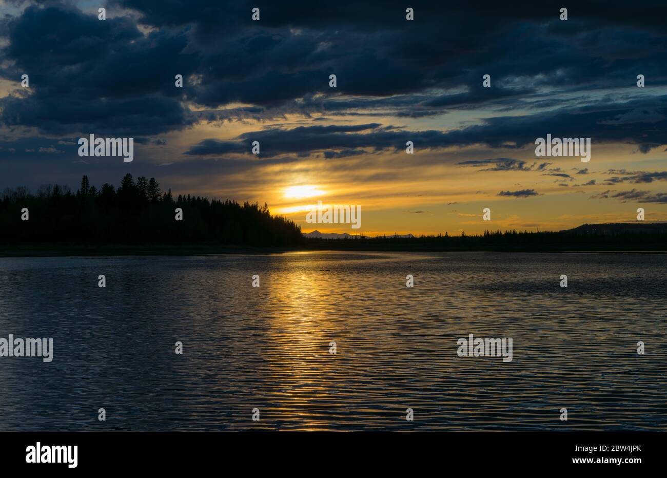 Début de soirée coucher du soleil Banque D'Images