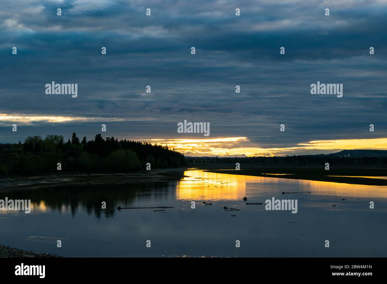 Début de soirée coucher du soleil Banque D'Images