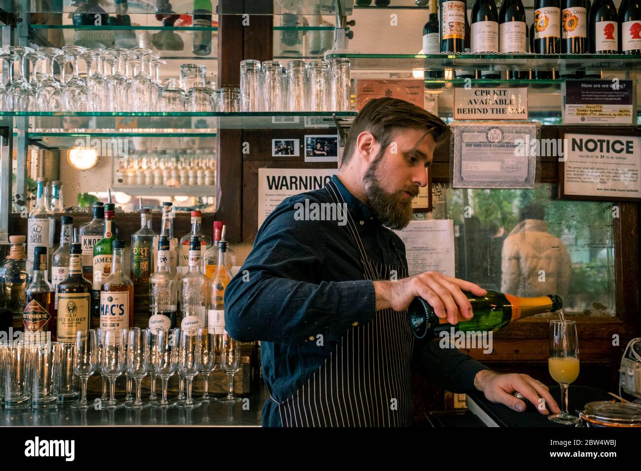 Juliette, restaurant français à Williamsburg, Brooklyn Banque D'Images