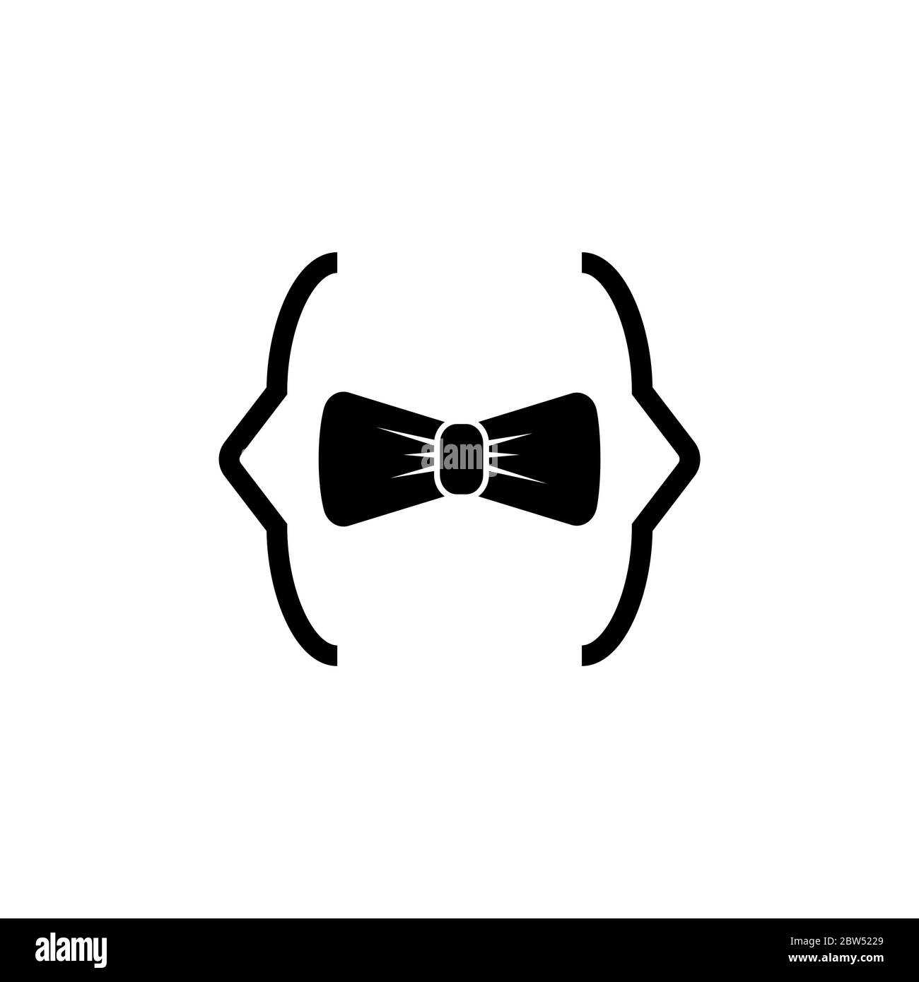 illustration du modèle de conception de vecteur de code bow tie Illustration de Vecteur