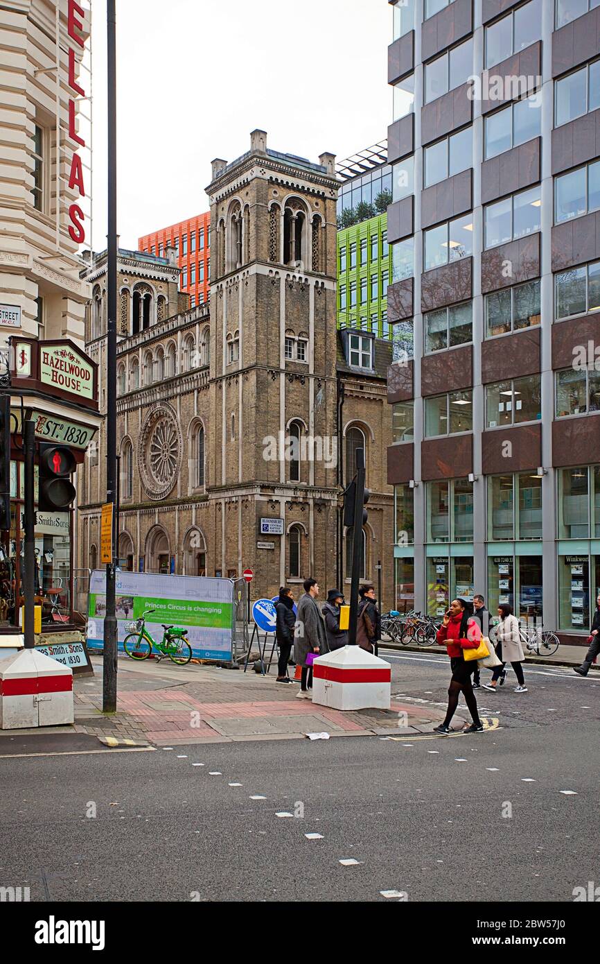 Bloomsbury Central Baptist Church, Londres Banque D'Images