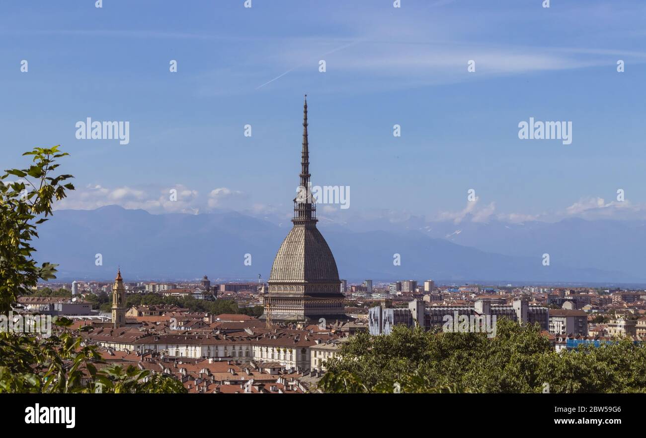 Mole Antonelliana, un des symboles de Turin, Italie Banque D'Images