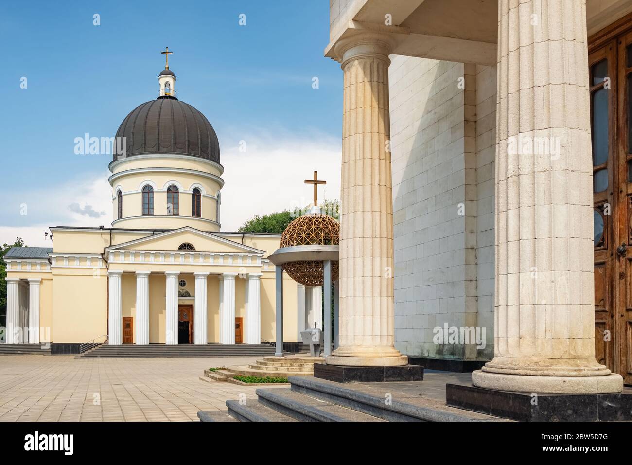Église orthodoxe de la cathédrale de Nativité à Chisinau, en Moldavie Banque D'Images