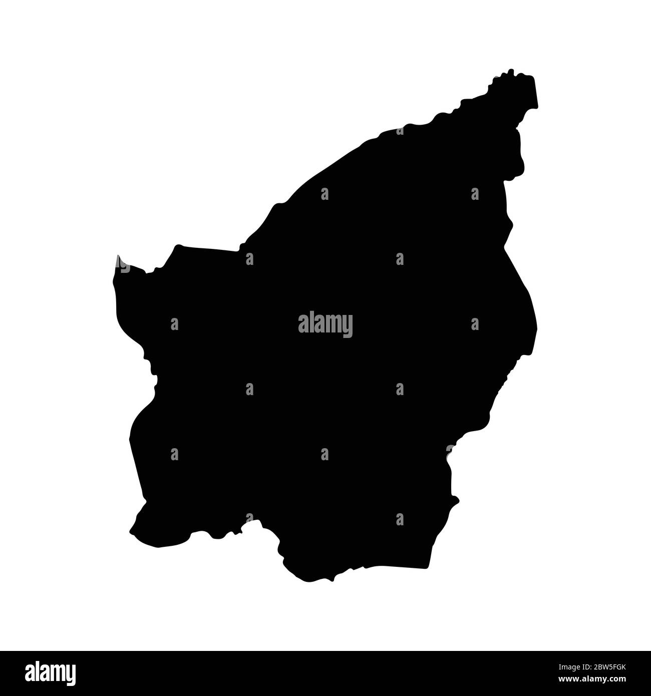 Carte vectorielle Saint-Marin. Pays et capitale. Illustration de vecteur isolé. Noir sur fond blanc. Illustration de l'EPS 10. Illustration de Vecteur