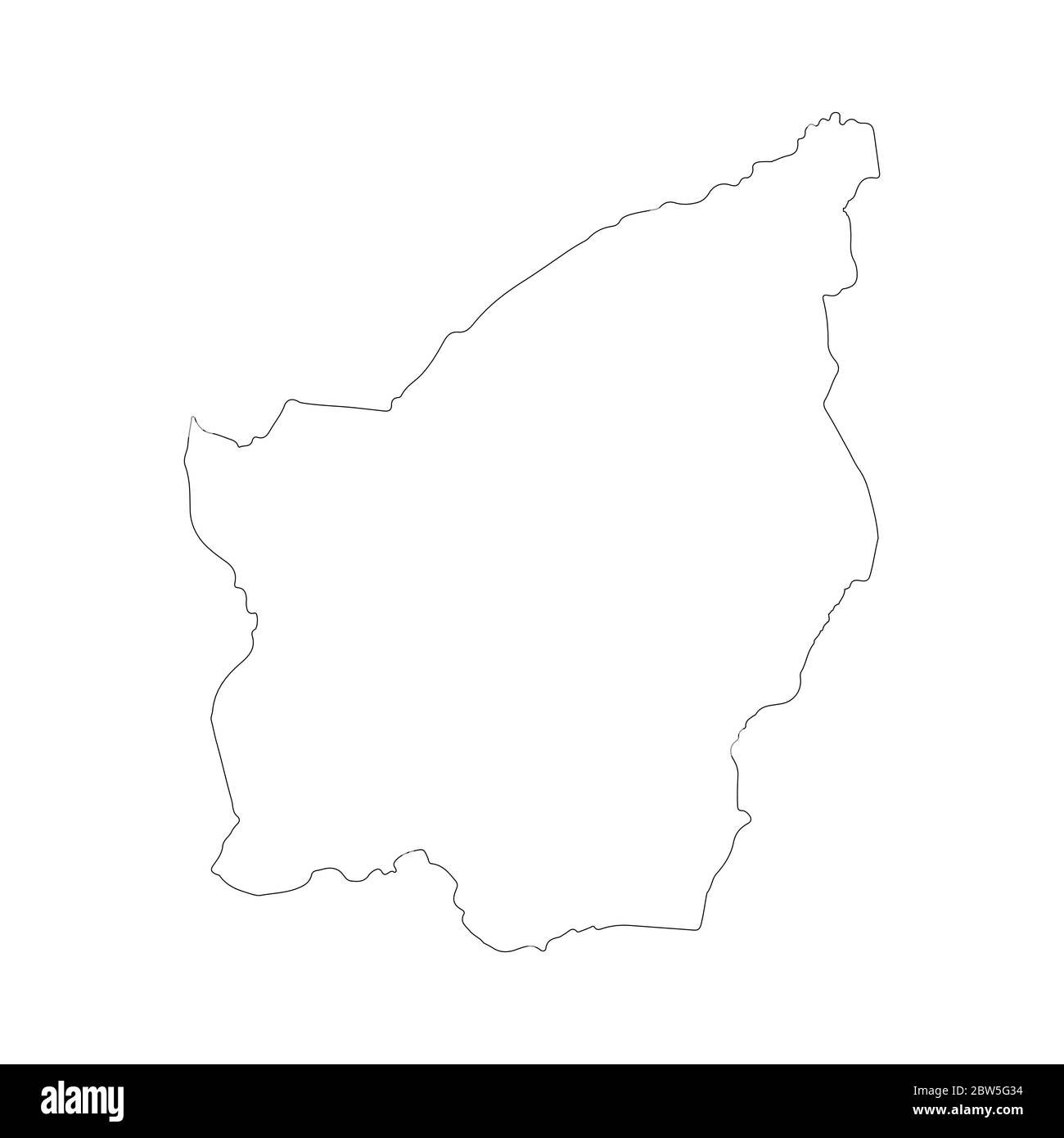 Carte vectorielle Saint-Marin. Pays et capitale. Illustration de vecteur isolé. Contour. Illustration de l'EPS 10. Illustration de Vecteur