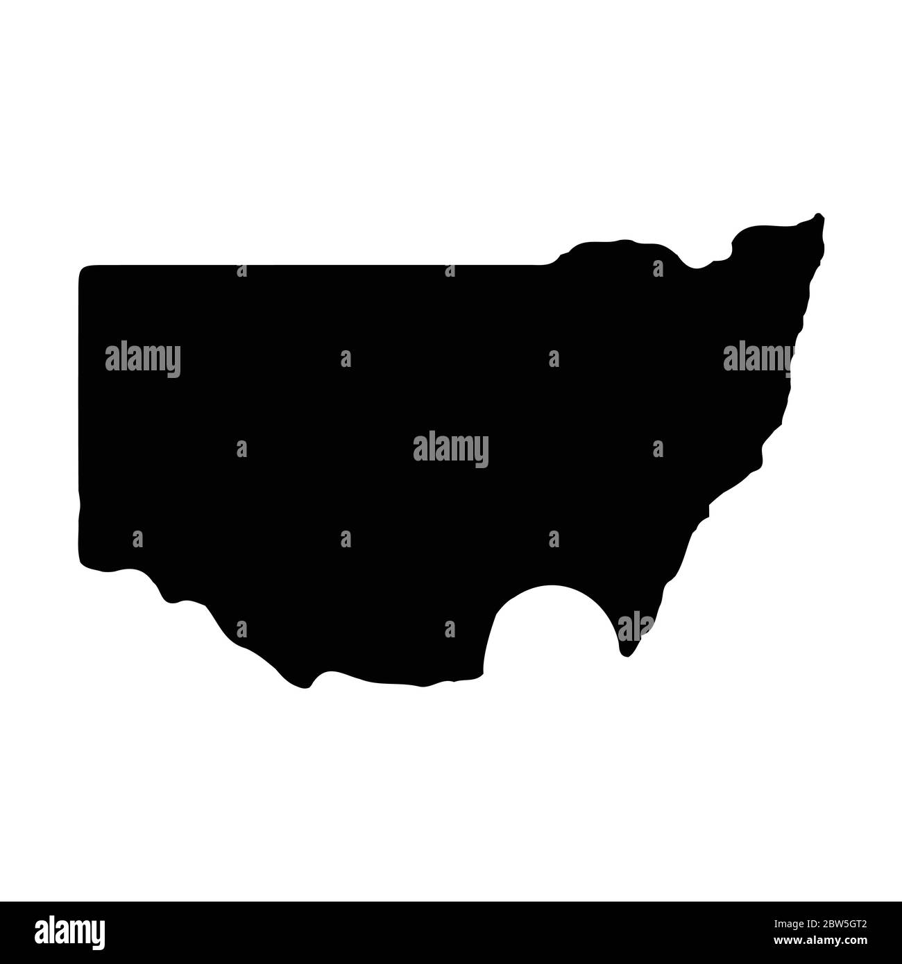 Carte vectorielle Canberra. Illustration de vecteur isolé. Noir sur fond blanc. Illustration de l'EPS 10. Illustration de Vecteur