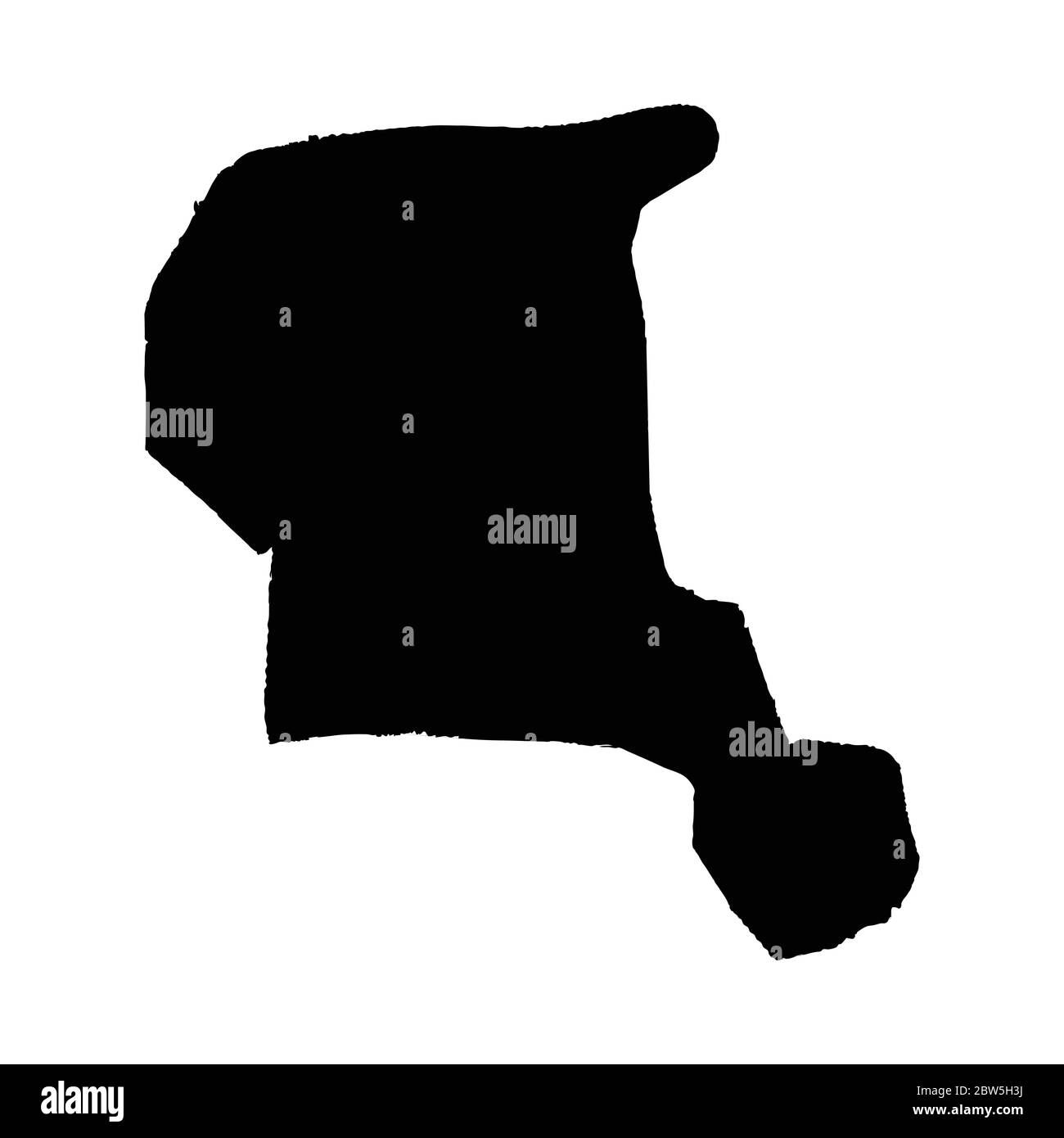 Bassin de la carte vectorielle. Illustration de vecteur isolé. Noir sur fond blanc. Illustration de l'EPS 10. Illustration de Vecteur