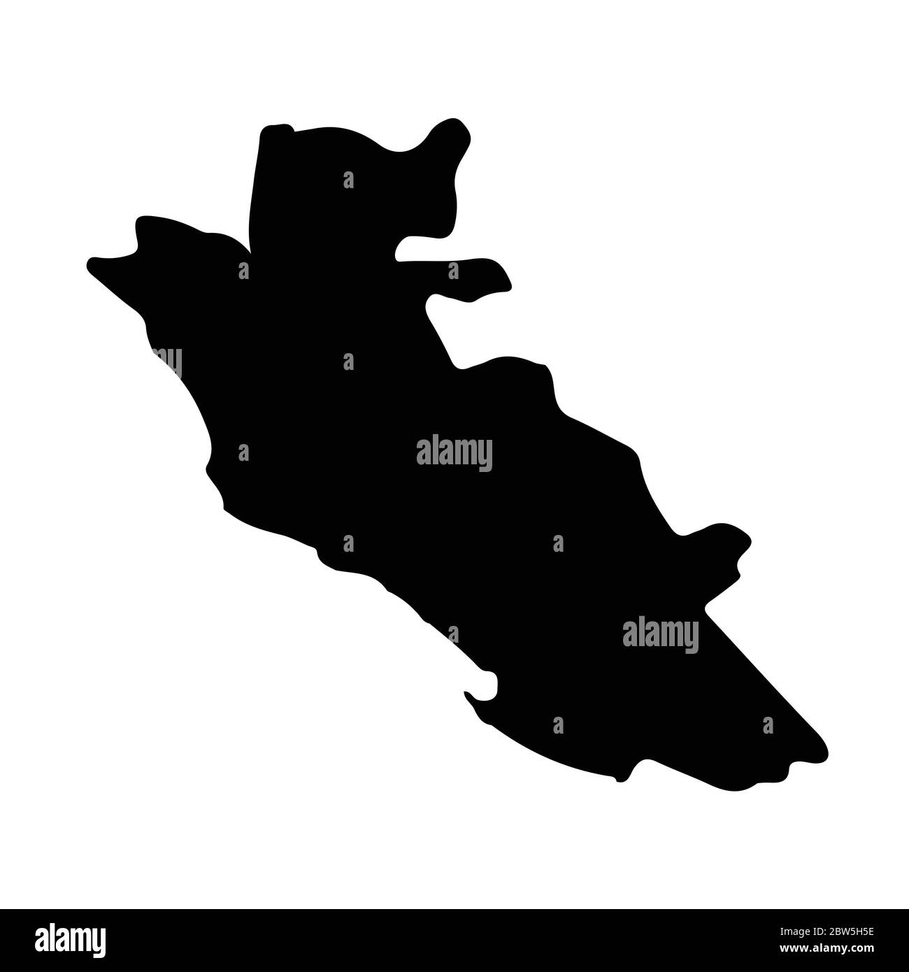 Carte vectorielle Oranjestad. Illustration de vecteur isolé. Noir sur fond blanc. Illustration de l'EPS 10. Illustration de Vecteur