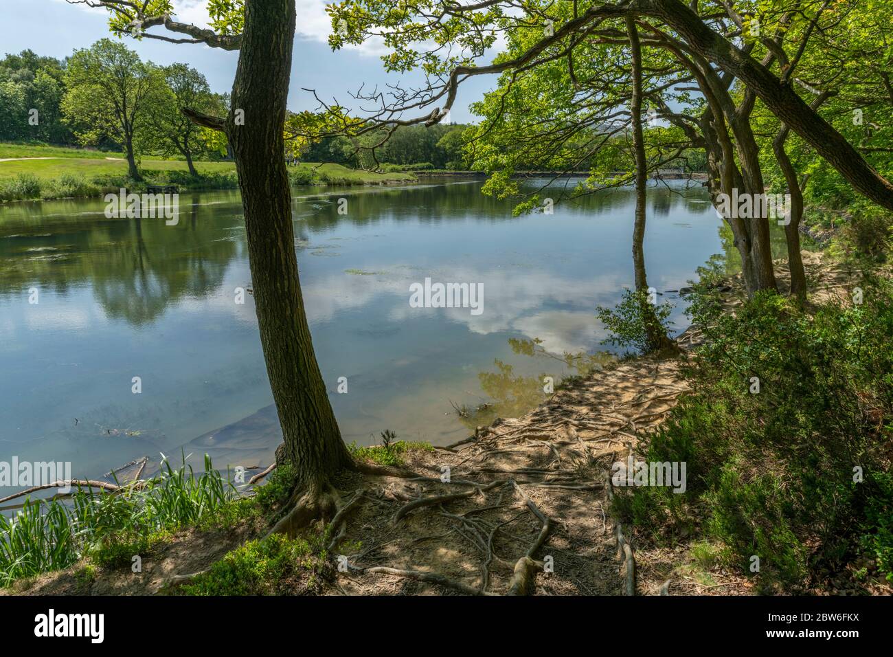 Meltham Mills Reservoir près de Holmfirth dans le West Yorkshire Banque D'Images