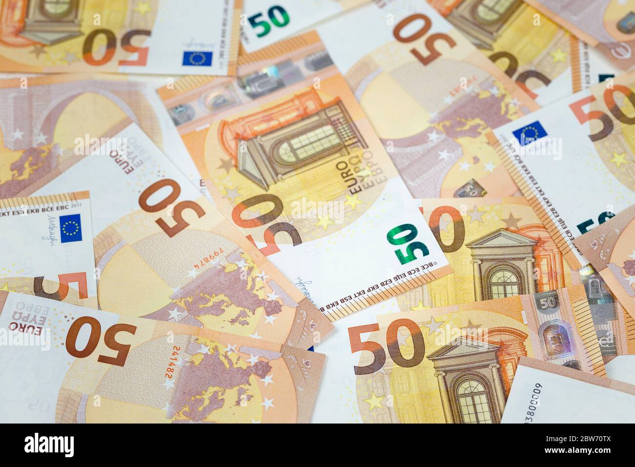 Cinquante billets Banque D'Images