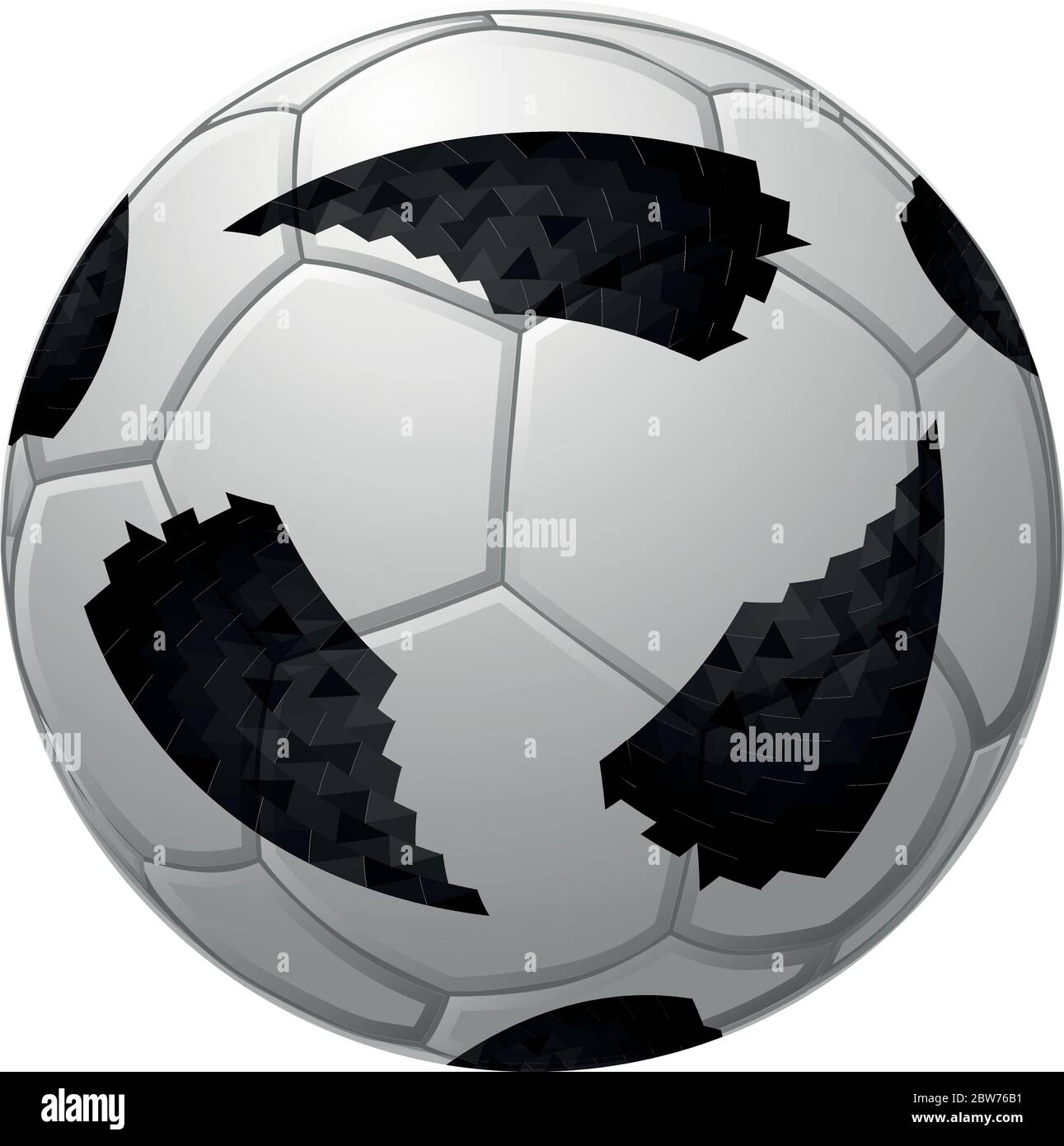 illustration vectorielle d'une balle de football européen Illustration de Vecteur