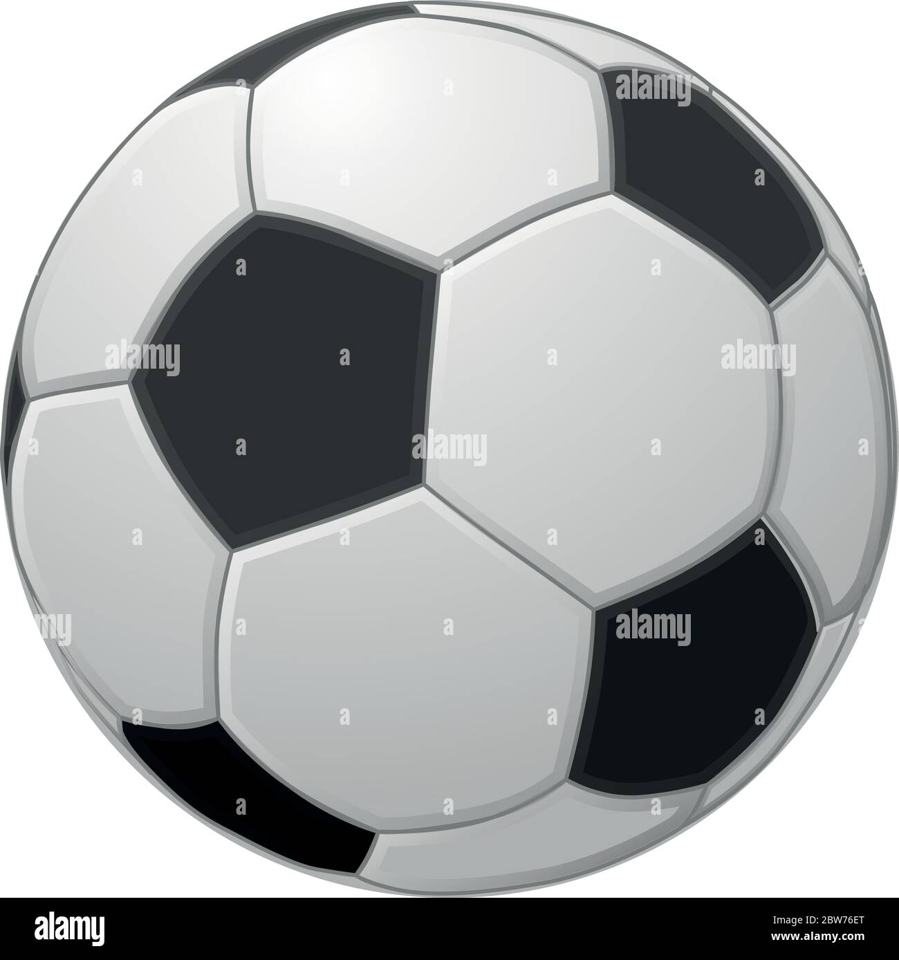 illustration vectorielle d'une balle de football européen Illustration de Vecteur