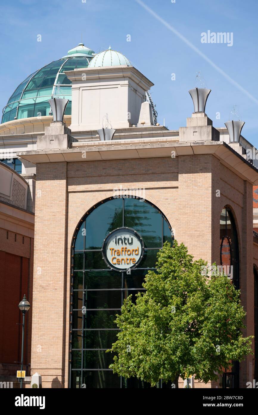 Manchester, Royaume-Uni. 29 mai 2020. L'image montre le centre INTU Trafford de Manchester qui a publié des détails sur la façon dont il soutiendra en toute sécurité le g Banque D'Images