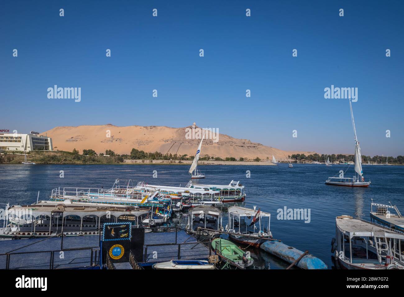 Le Nil en Égypte Banque D'Images