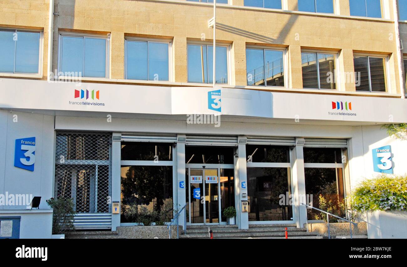 France télévisions, bureau France 3, Marseille, Bouches-du-Rhône, Provence-Alpes-Côte d’Azur, France Banque D'Images