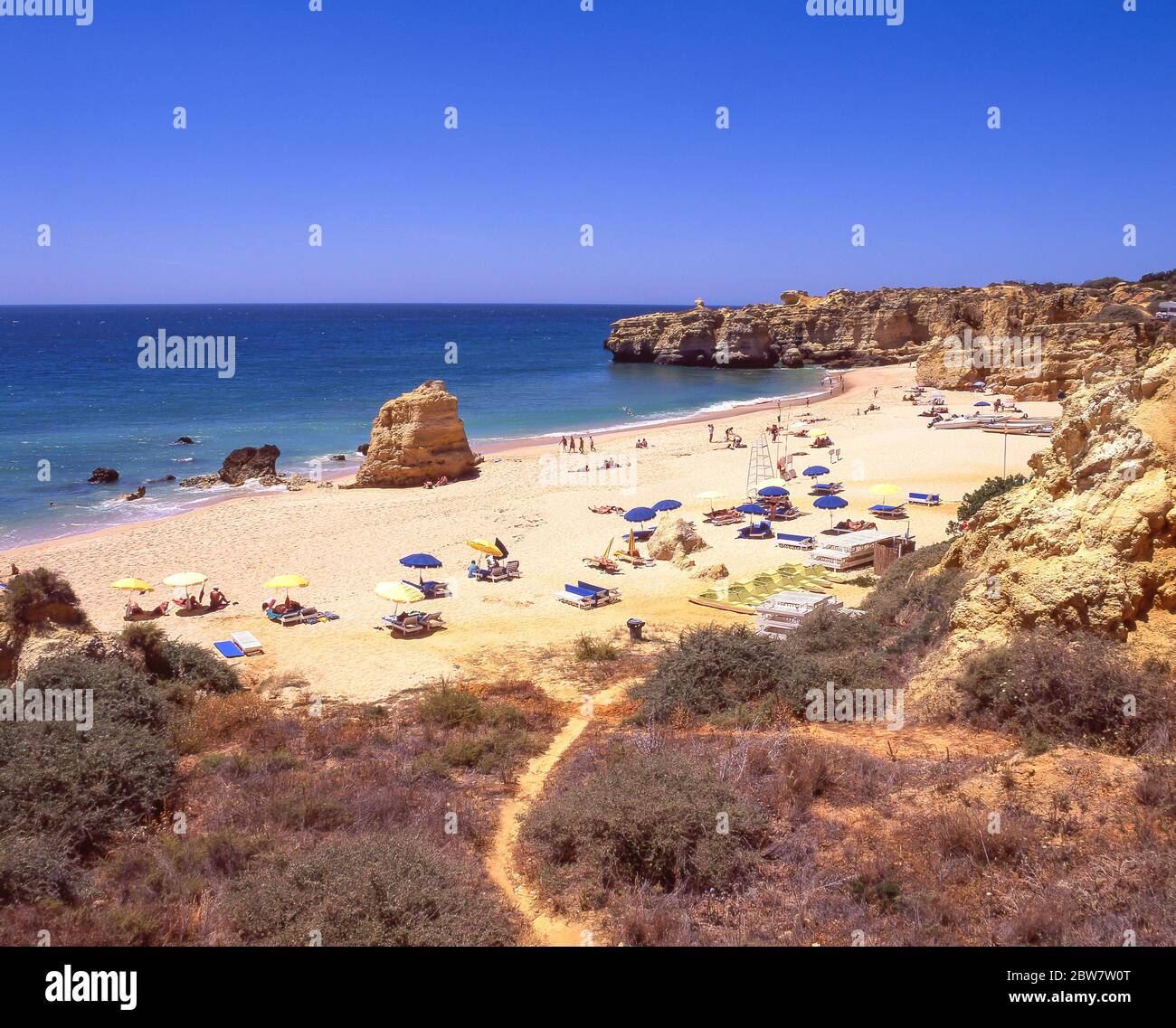 Praia de Sao Rafael, près d'Albufeira, région de l'Algarve, Portugal Banque D'Images