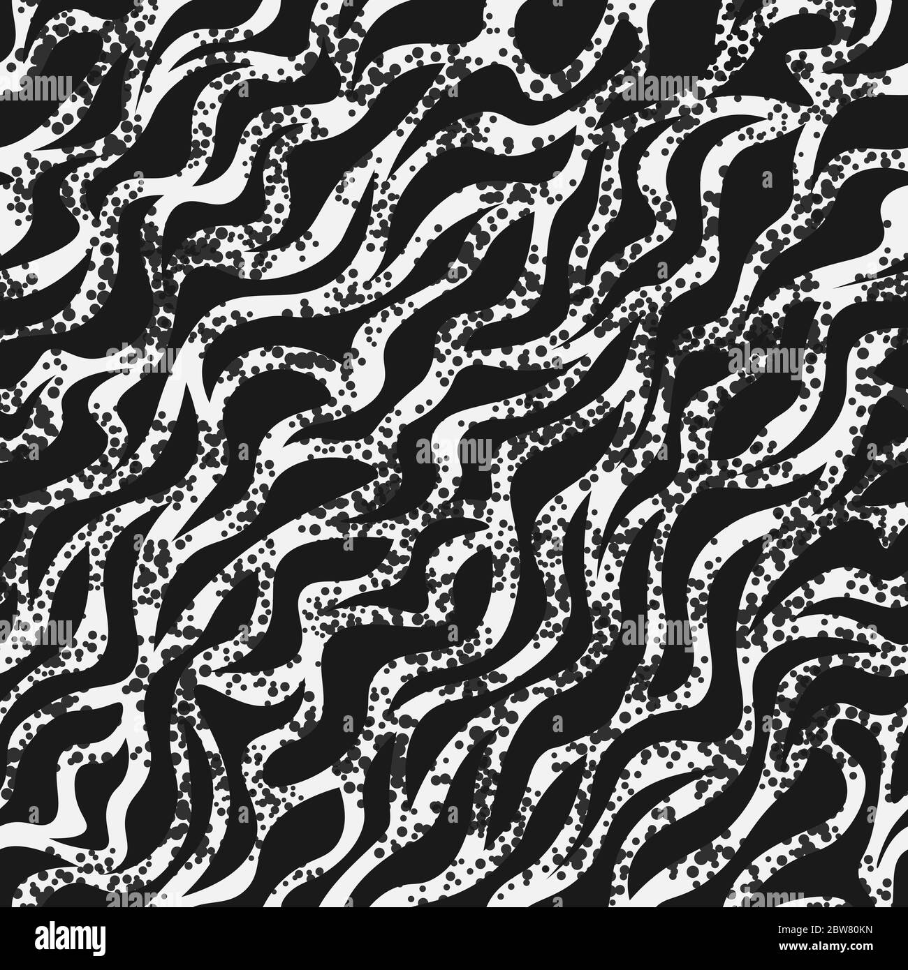 Motif sans couture à rayures zébrées. Imprimé zèbre, peau d'animal, rayures tigrées Illustration de Vecteur