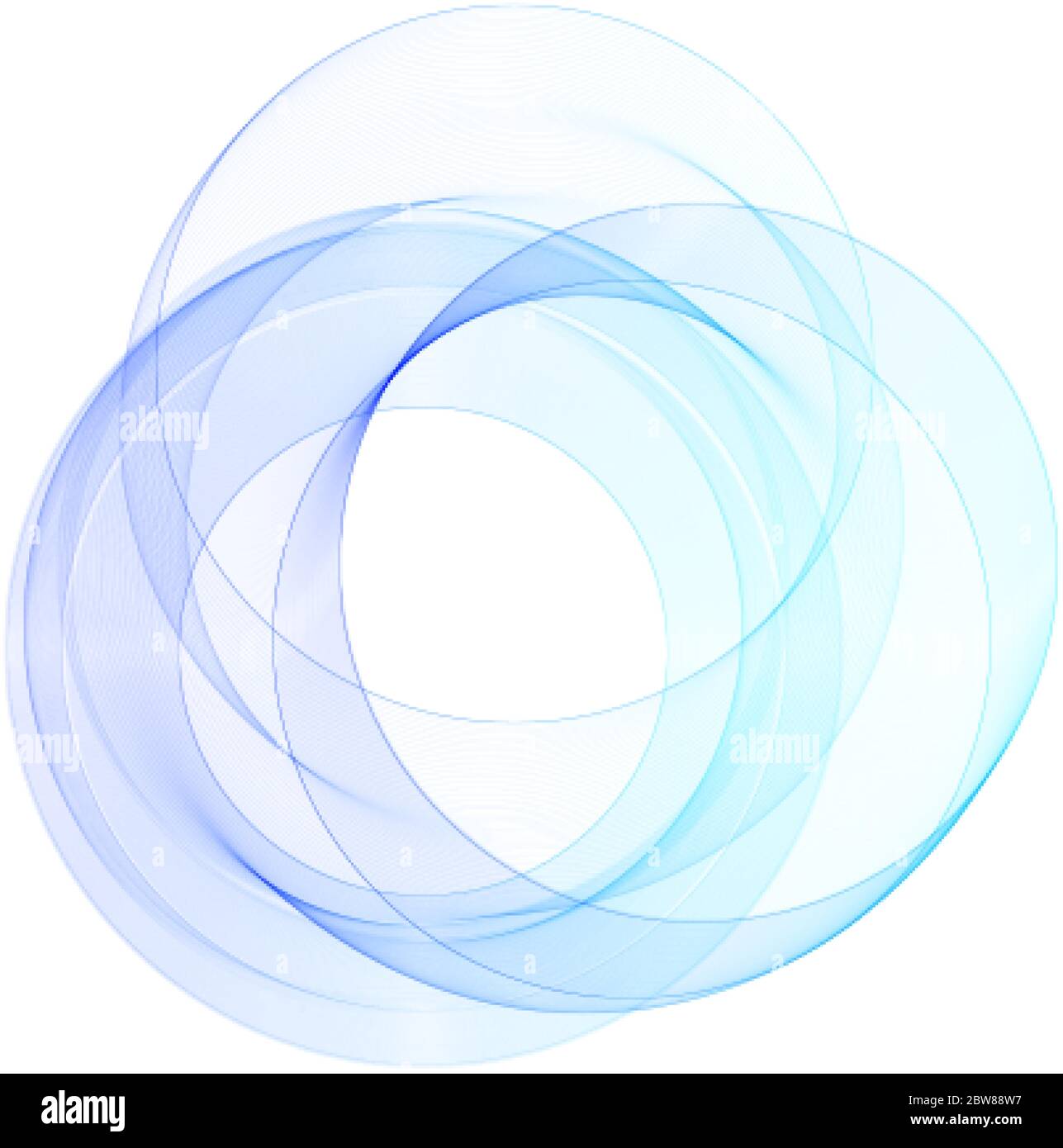 Arrière-plan vectoriel abstrait. Lignes circulaires. Cercles bleus Illustration de Vecteur
