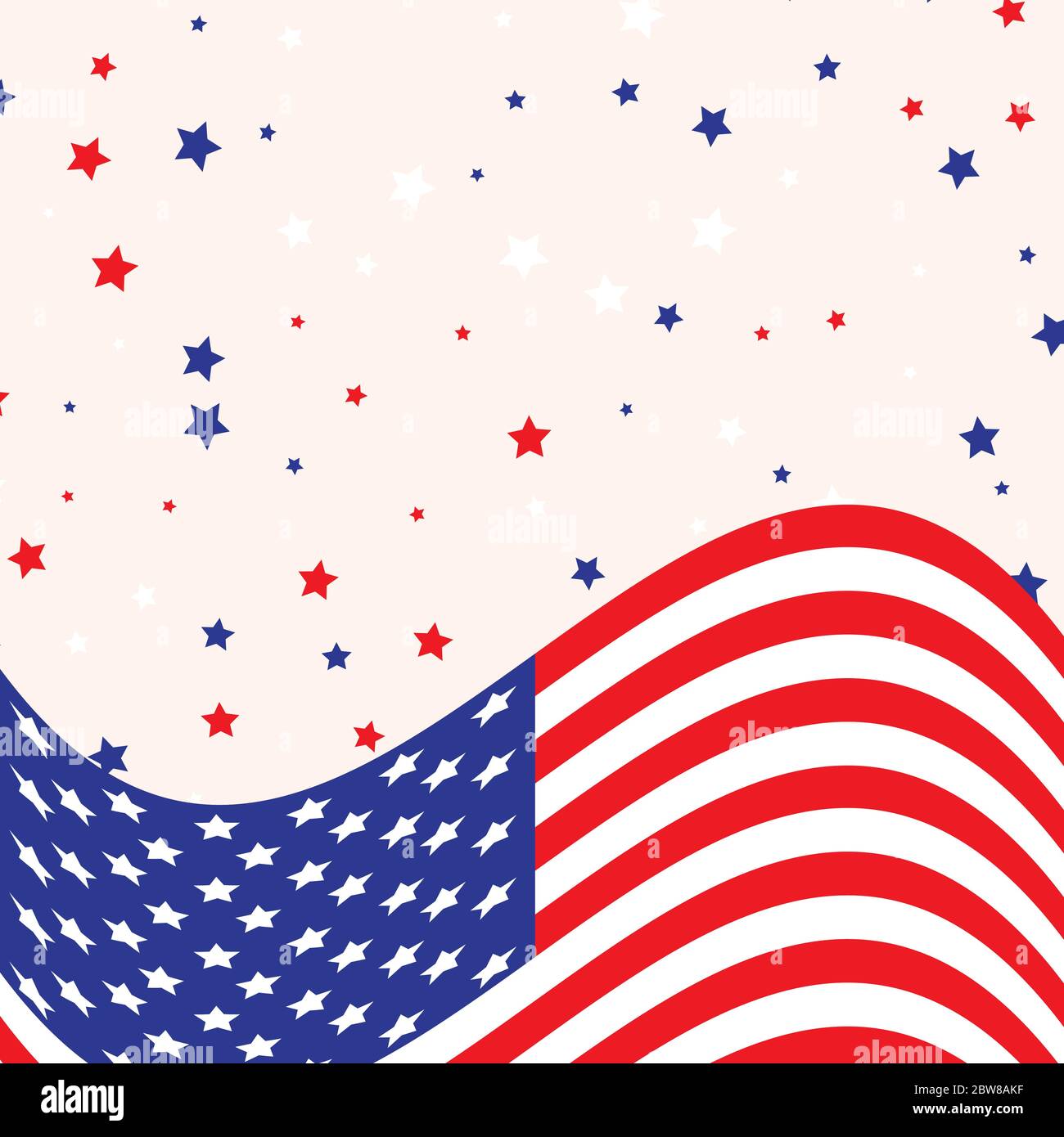 Happy and Free Veterans Day 11 novembre modèle de style 3D Creative usa Flag, United State of America, U.S.A Veterans Day design. Magnifique drapeau des États-Unis Illustration de Vecteur
