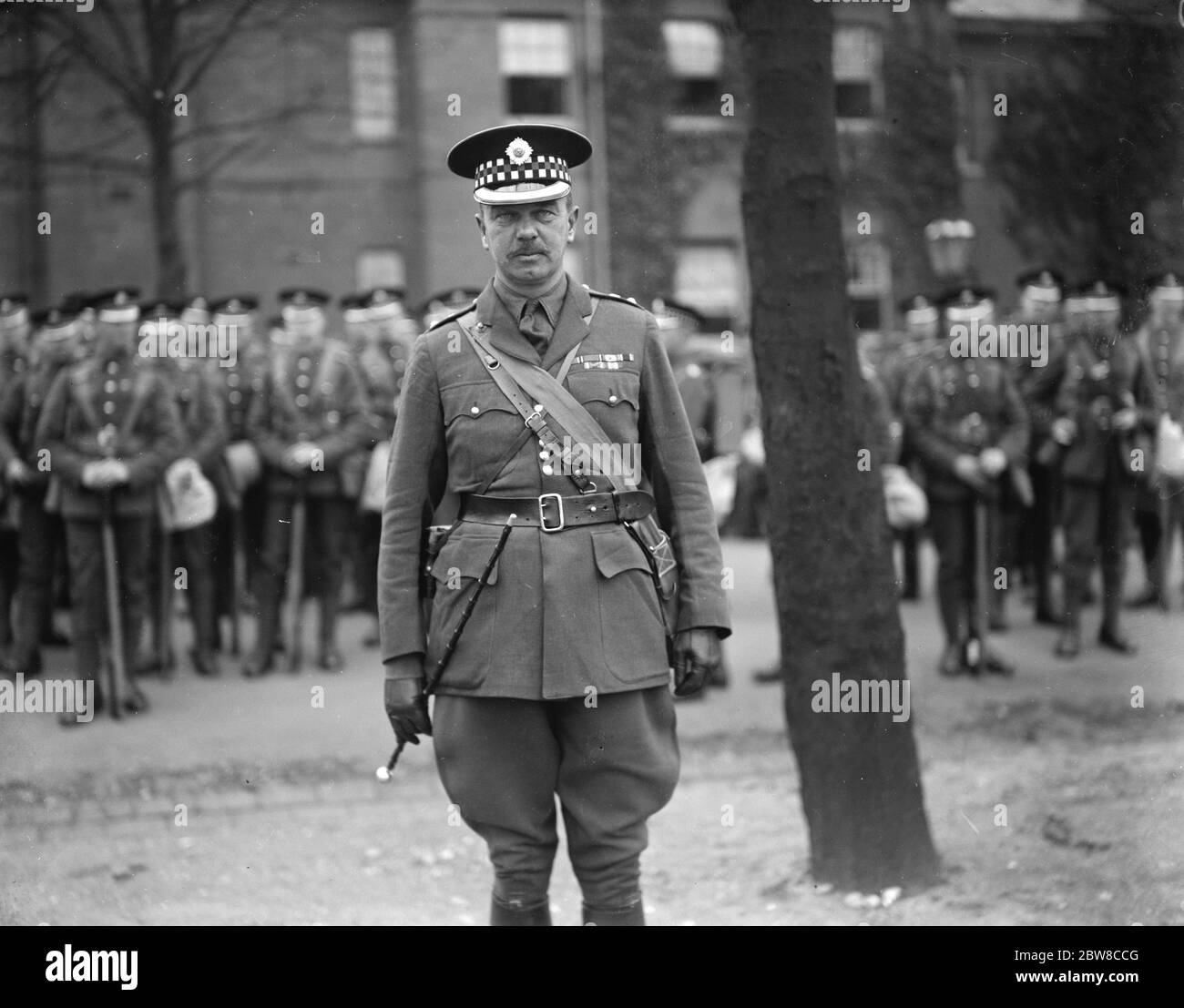 Sir Victor Mackenzie , Bart , DSO , MVO . Commandant 2e gardes Scots . 1er avril 1927 Banque D'Images