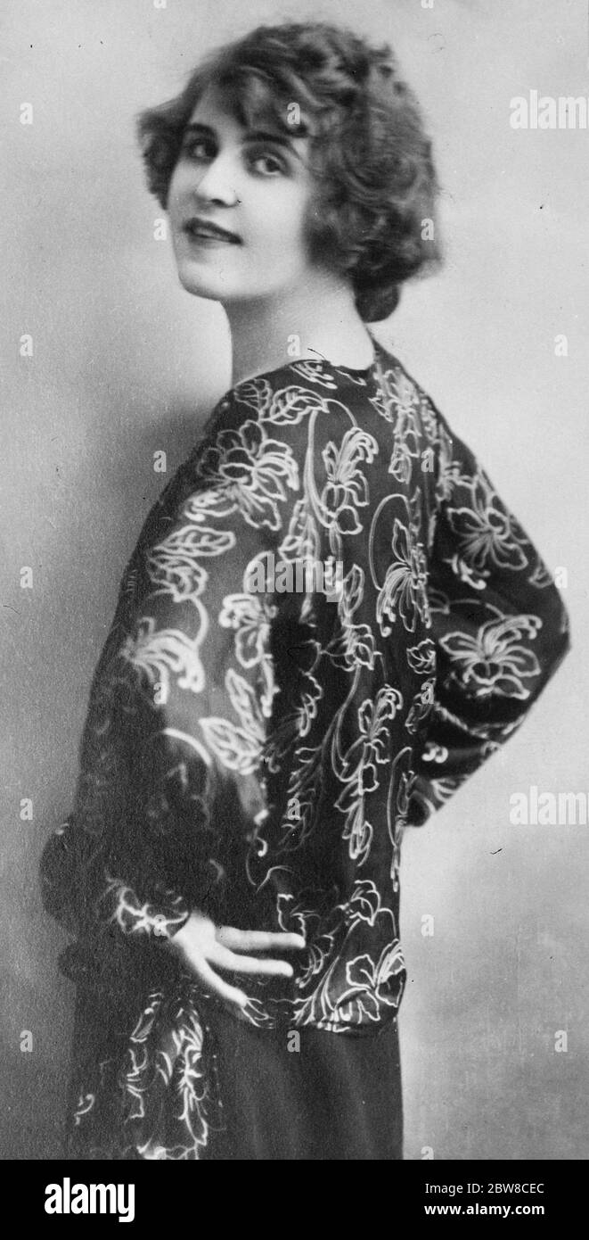 Mlle Mary McAndrew , engagée comme gouvernante par une famille anglaise résidant à Constantinople . Est maintenant allé à Angora pour enseigner le Ghazi conversation anglais . 21 septembre 1927 Banque D'Images