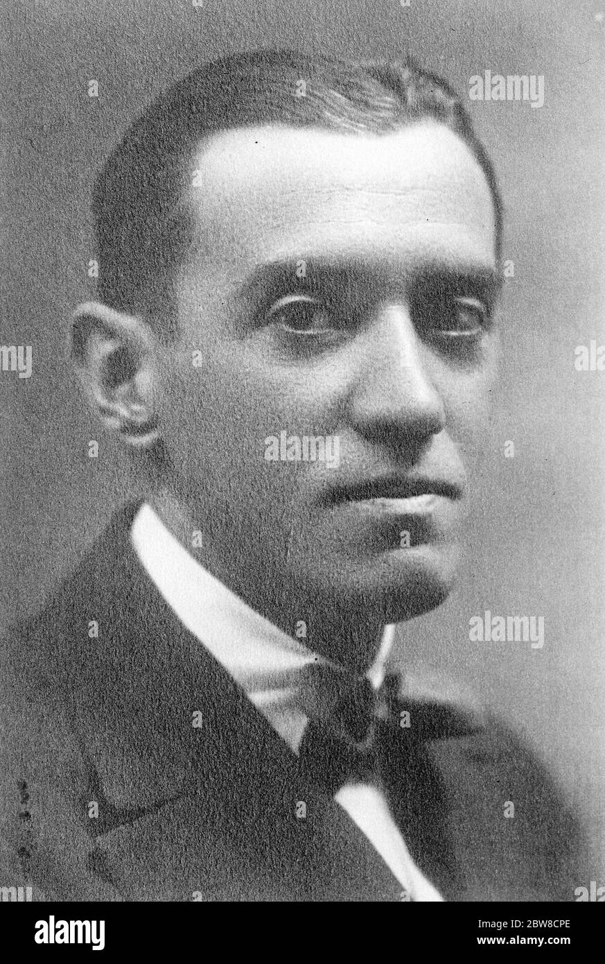 Le senor Ramon Perez de Ayala . 15 juin 1927 Banque D'Images