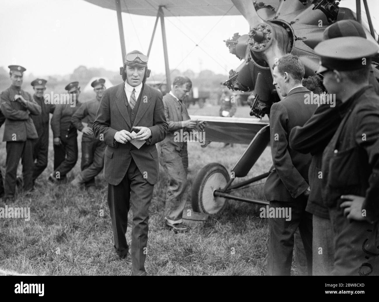 La course aérienne de Kings Cup . Chef d'escadron Sir Christopher Brand KBE , DSO . 9 juillet 1926 Banque D'Images