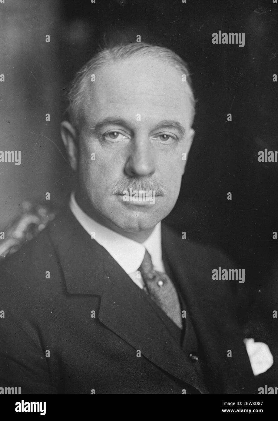 Sir Eric Drummond . Portrait . 1928 Banque D'Images