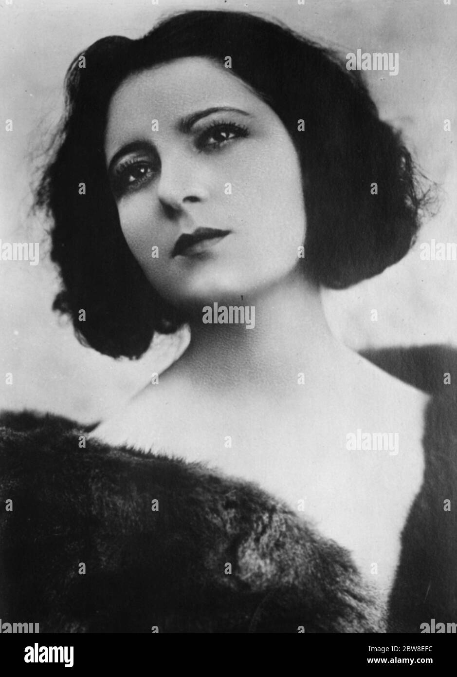 Mlle Raquel Meller . Le célèbre chanteur . 10 décembre 1927 Banque D'Images