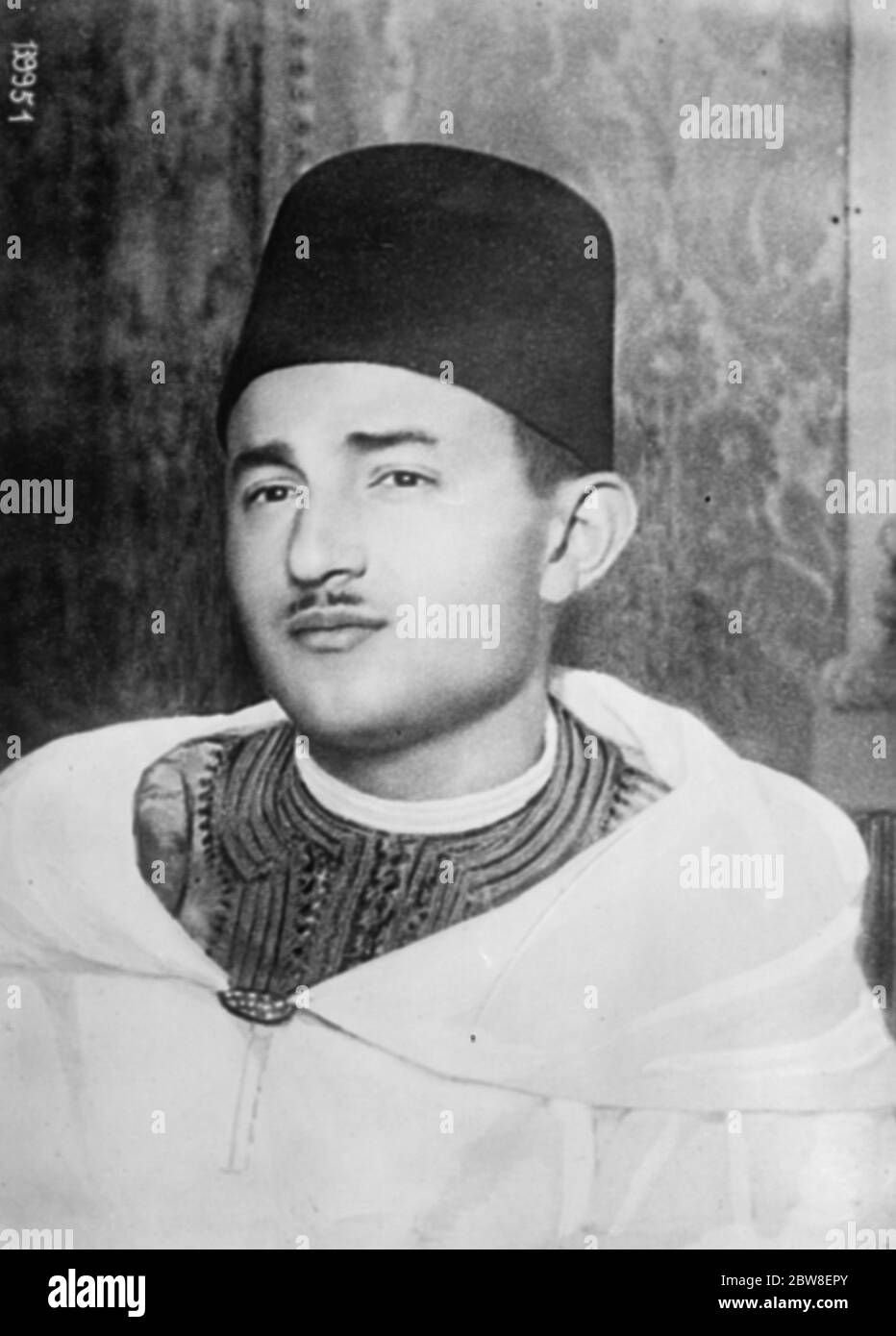 Le Sultan de marque du Maroc . 1930 Banque D'Images