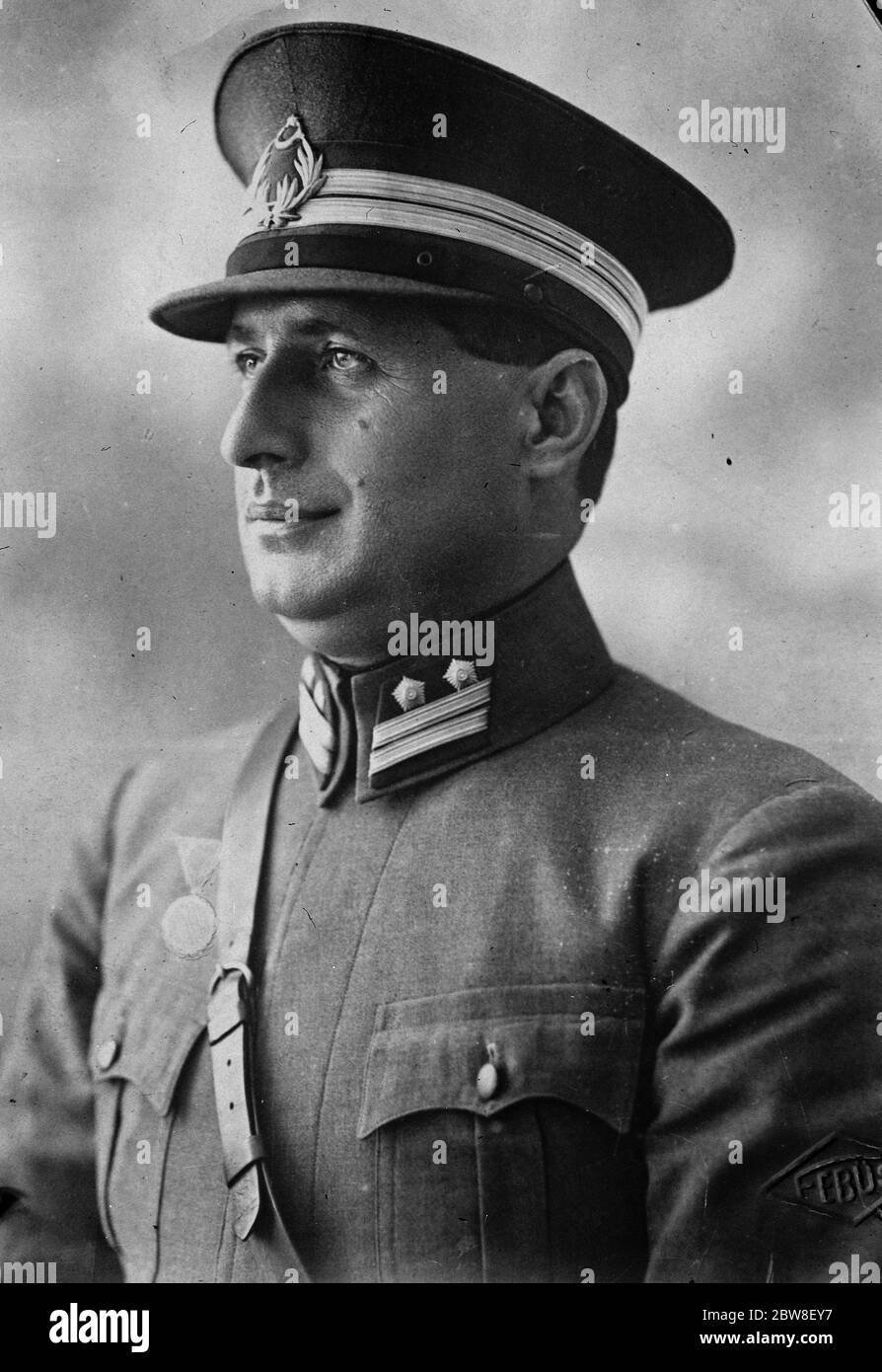 Sherif Bey , Préfet de police de la Turquie ' s London . Novembre 1929 Banque D'Images