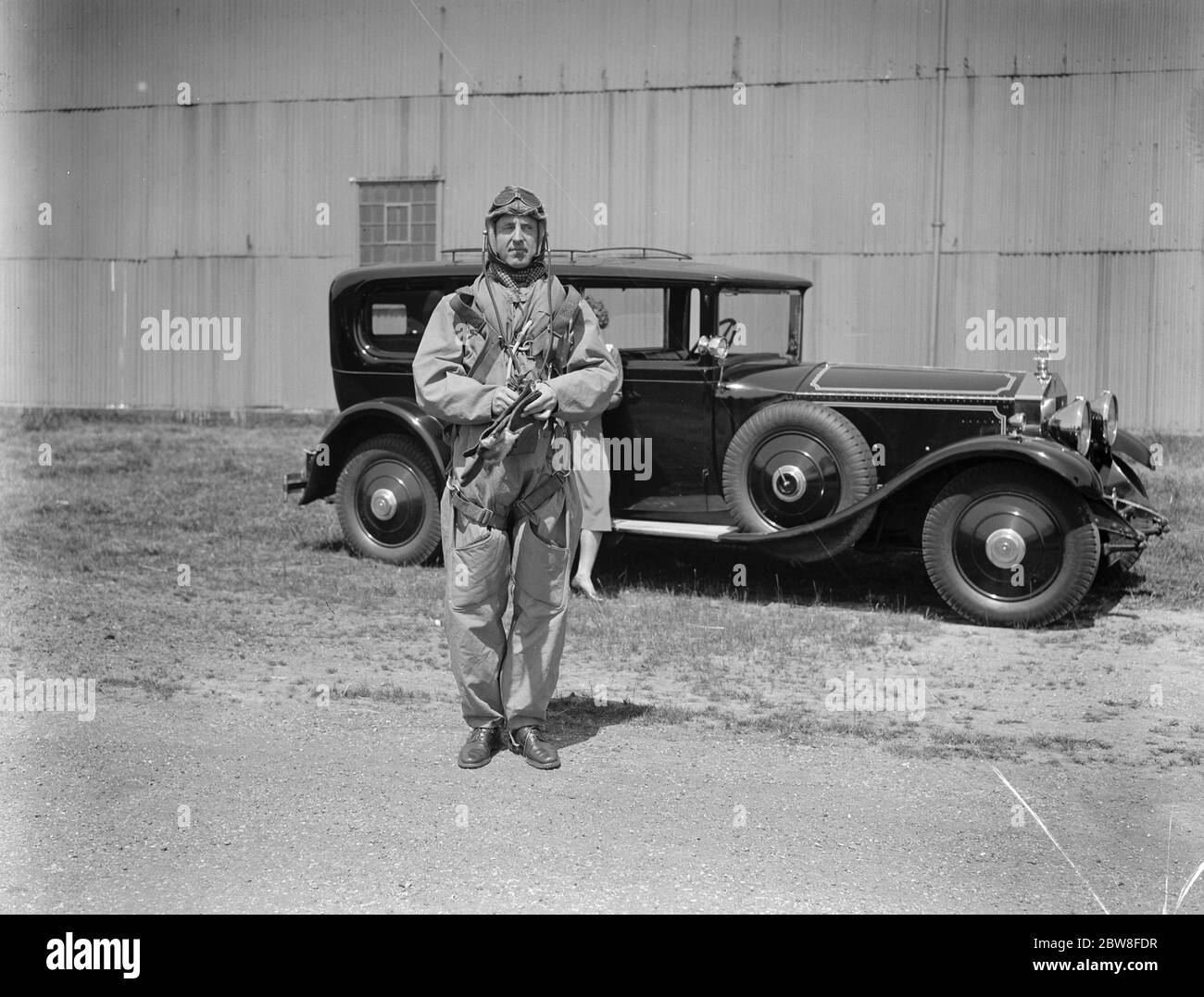 Lord Londonderry , secrétaire de l'air , a menti à Genève depuis l'aérodrome de Northolt . 17 juin 1932 Banque D'Images