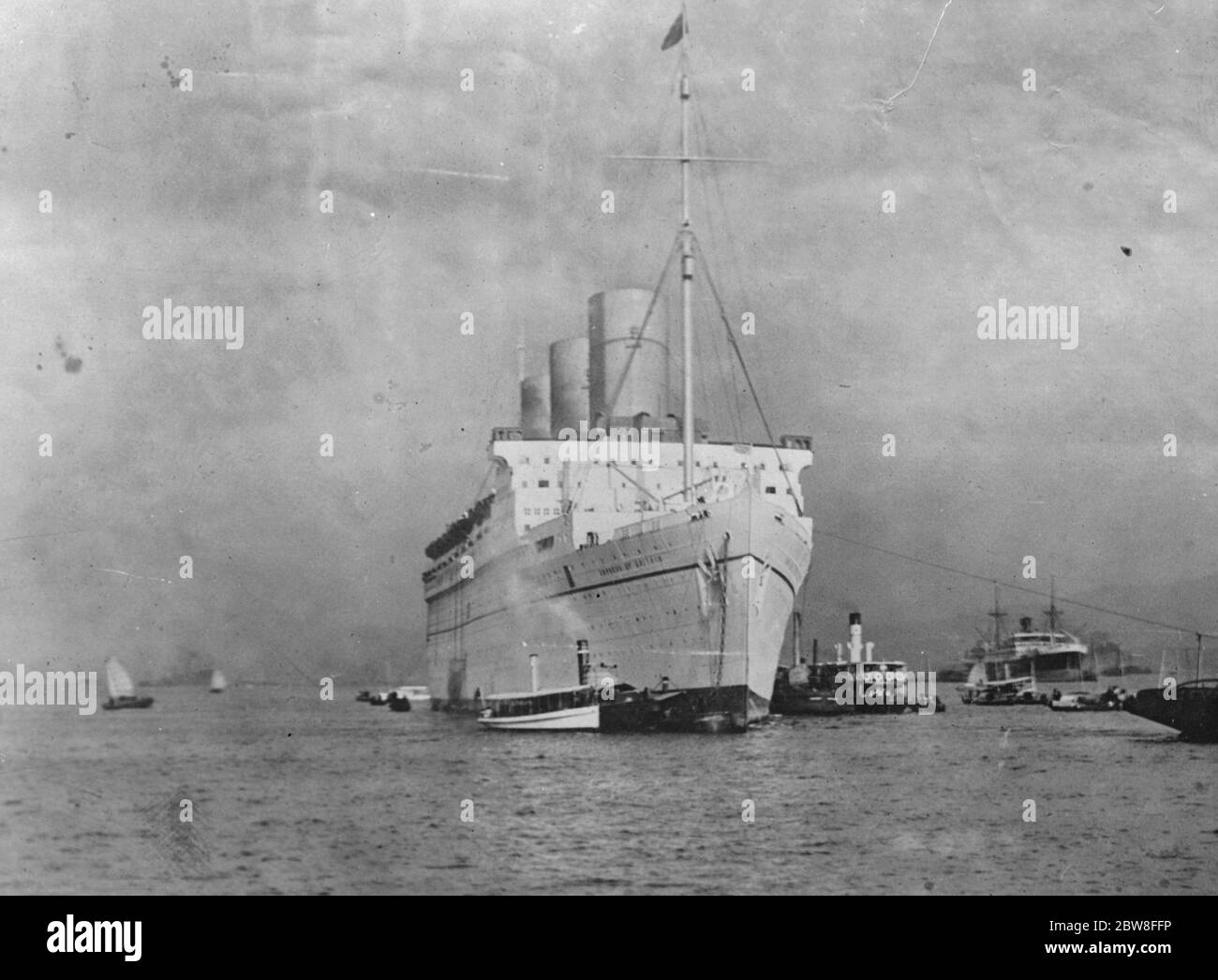 Impératrice de Grande-Bretagne à Hong Kong . 9 mars 1932 Banque D'Images