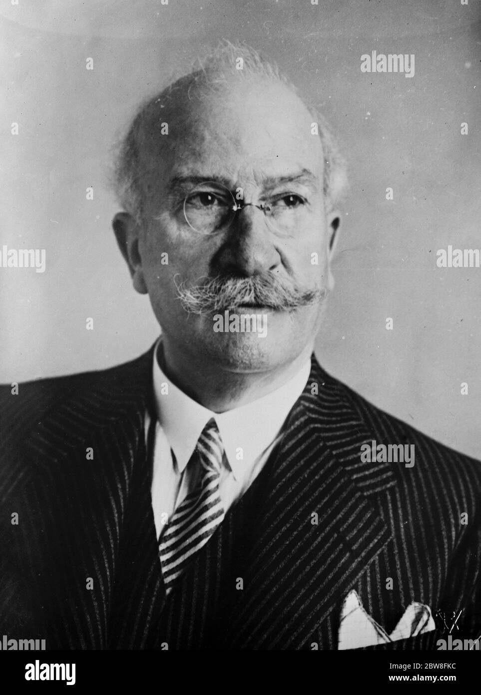 Figure exceptionnelle dans la politique espagnole . Don Alejandro Lerroux , ministre des Affaires étrangères . Août 1931 Banque D'Images