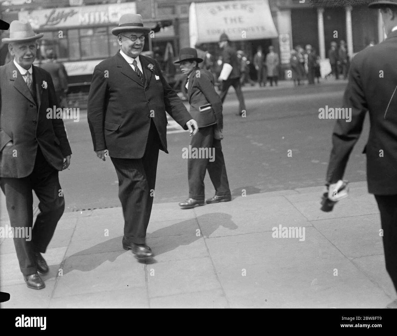 Le ministre de la guerre ( secrétaire d'État à la guerre ) , M. Tom Shaw . Juin 1929 Banque D'Images