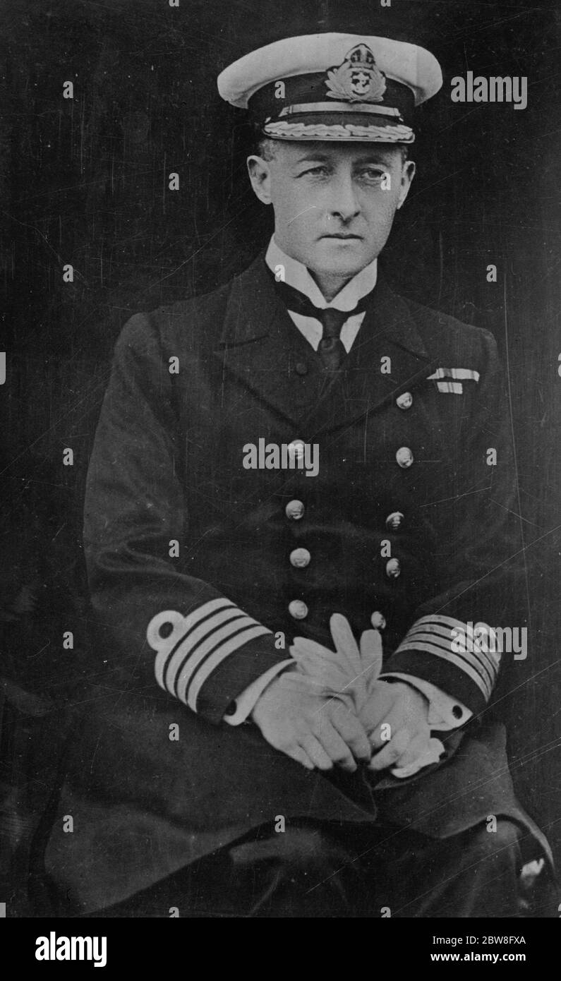 Capitaine J K im Thurn , GMG , CBE , ADC . 7 octobre 1929 Banque D'Images