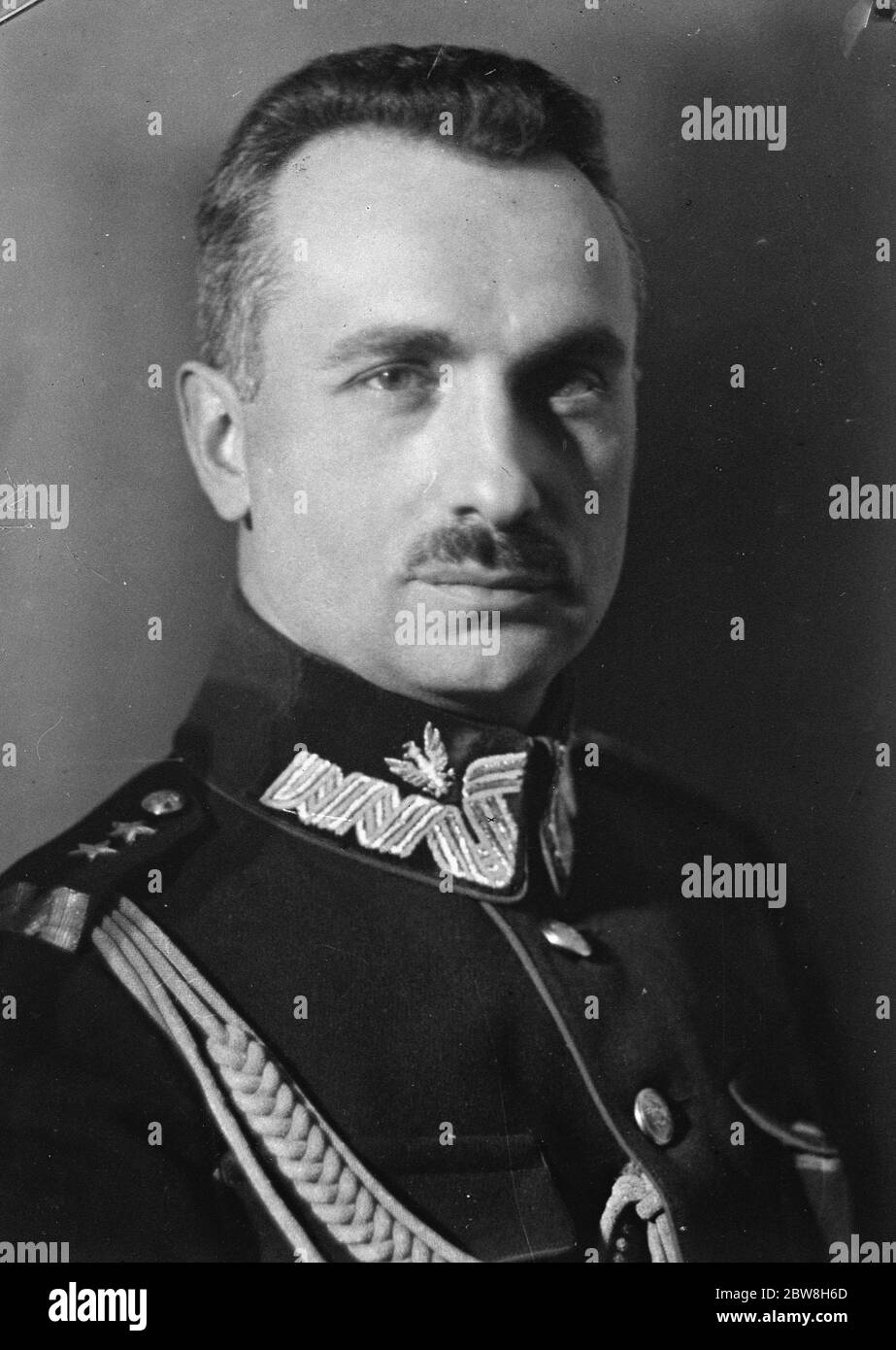 Le plus grand stratège du monde . Le chef de l'armée polonaise qui, selon de nombreux écrivains continentaux sur des sujets militaires , est probablement le plus grand stratège de l'époque le général Casimir Sosnkowski . Septembre 1928 Banque D'Images