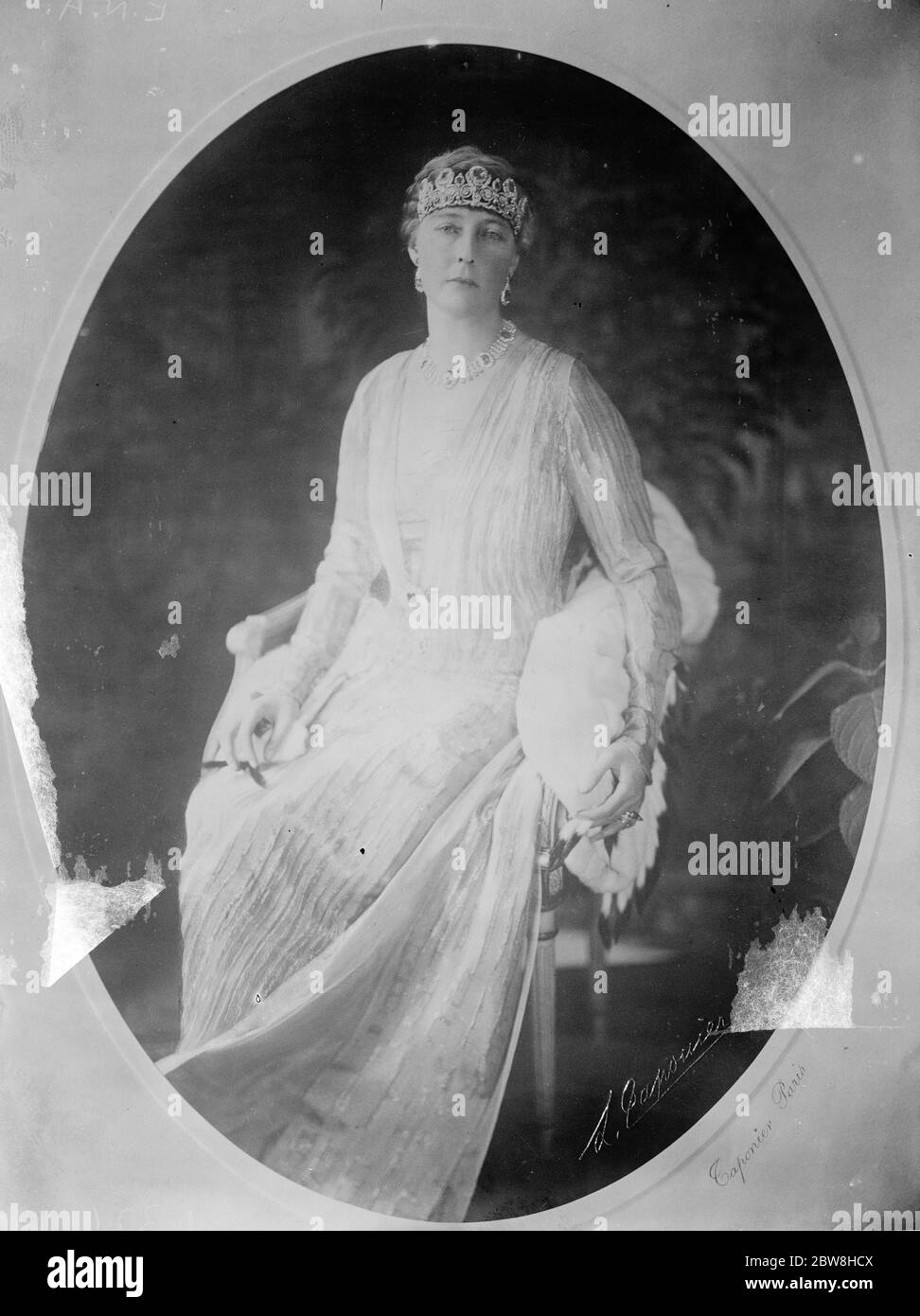 La Reine légitime de France . Isabelle , Duchesse de guise , elle est la troisième sœur du duc d'Orléans , et son mari est le chef actuel de la Maison du Bourbon , et donc Pretendre au trône . 16 mars 1931 Banque D'Images